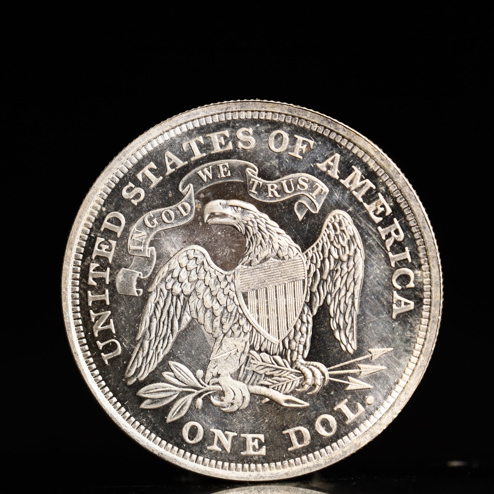 USA One Dollar 1868 Coin - 2