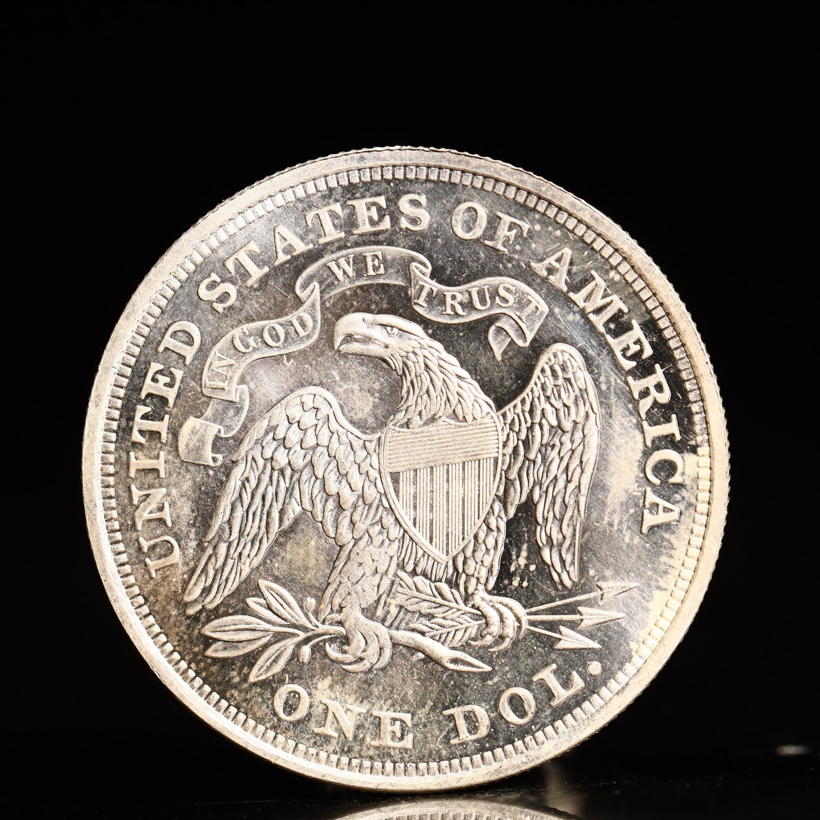 USA One Dollar 1868 Coin - 2