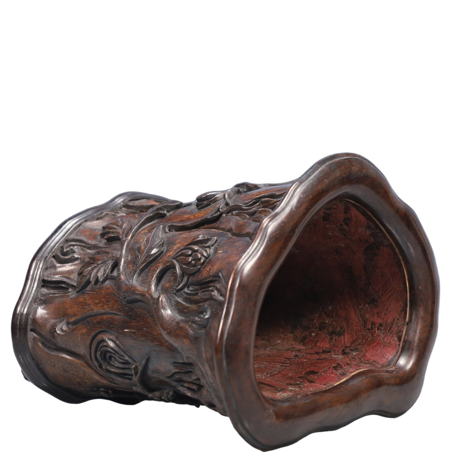 An Exquisite Eaglewood Flower and Bird Pattern Brush Pot - 7