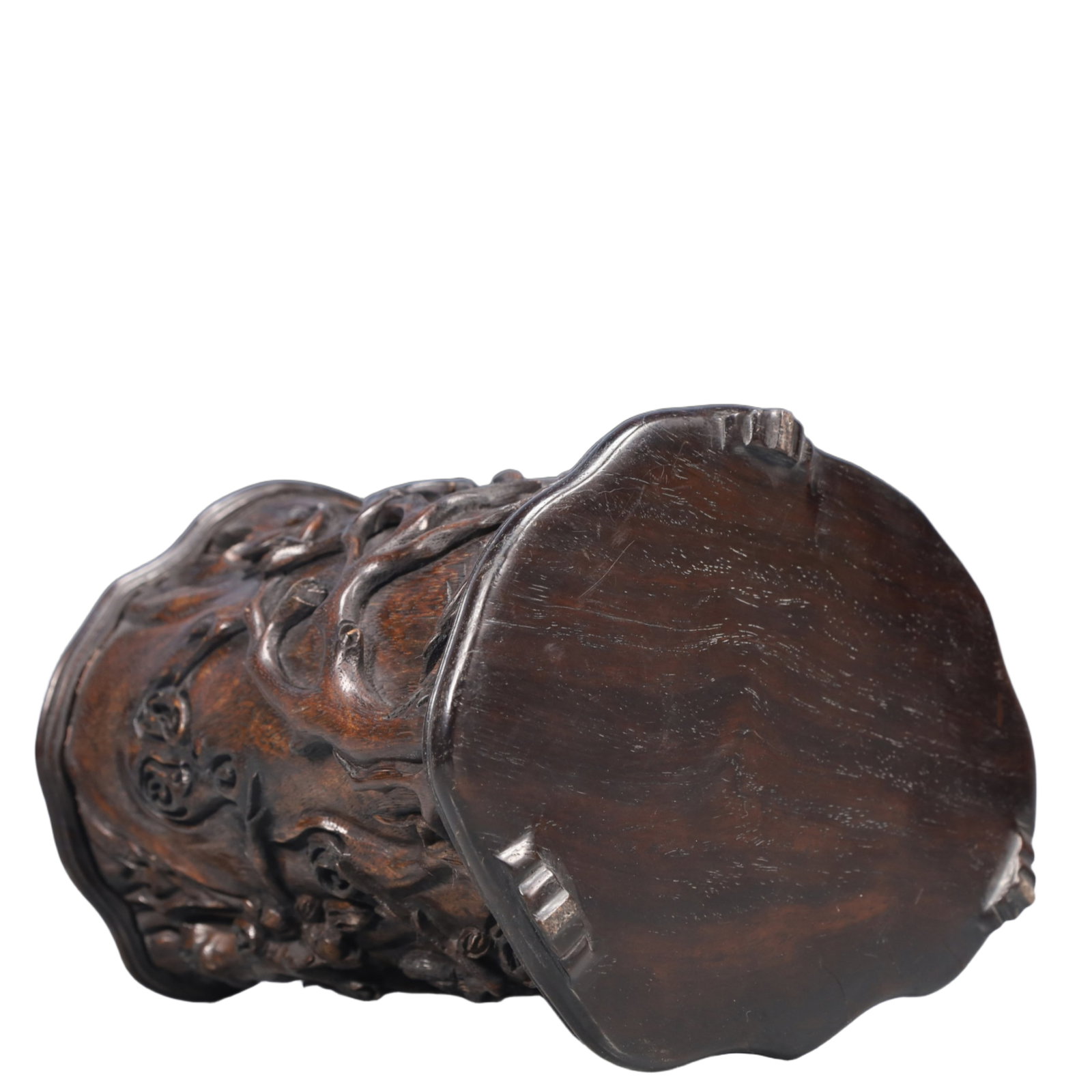 An Exquisite Eaglewood Flower and Bird Pattern Brush Pot - 8