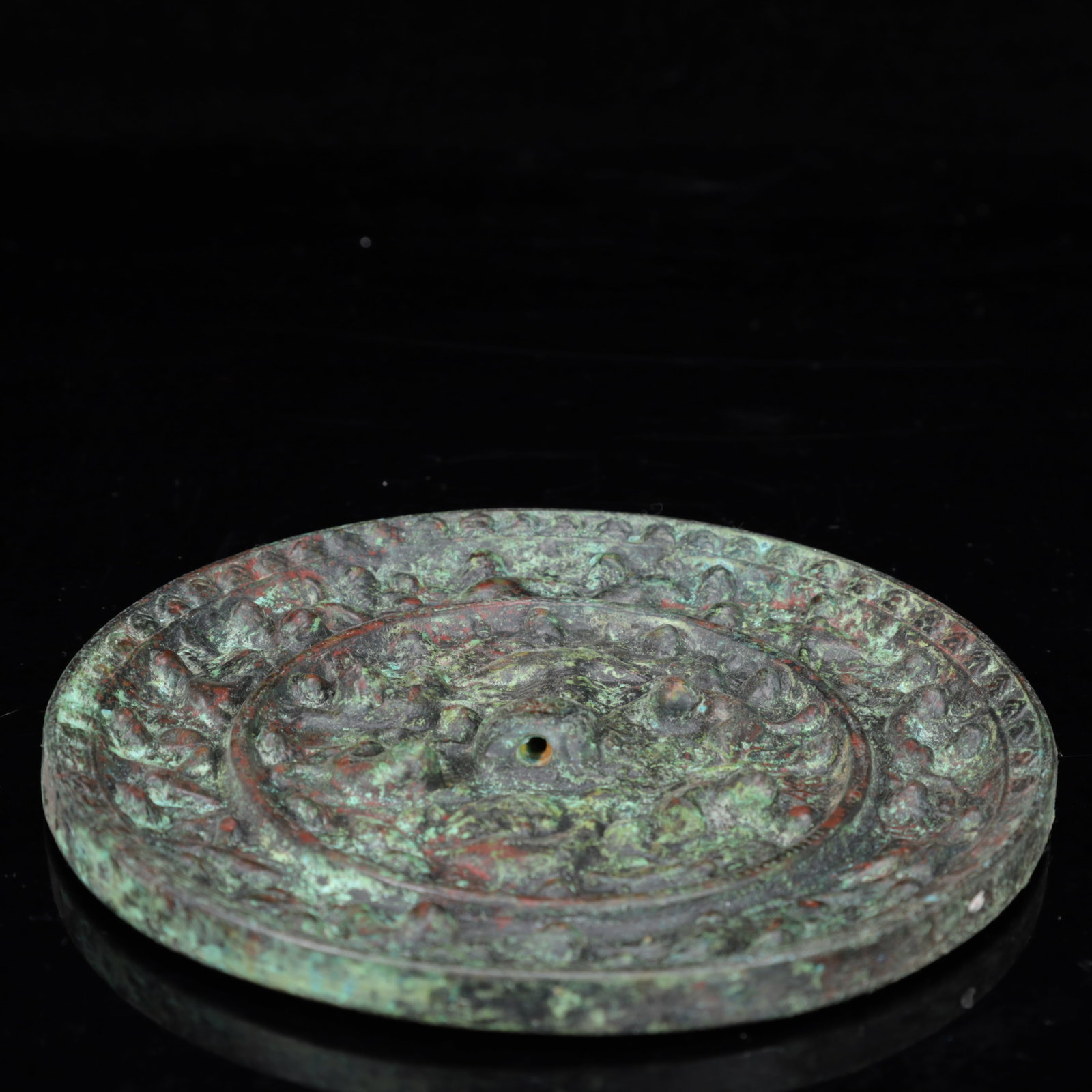 An Archaic Bronze Animal Pattern Round Mirror - 9