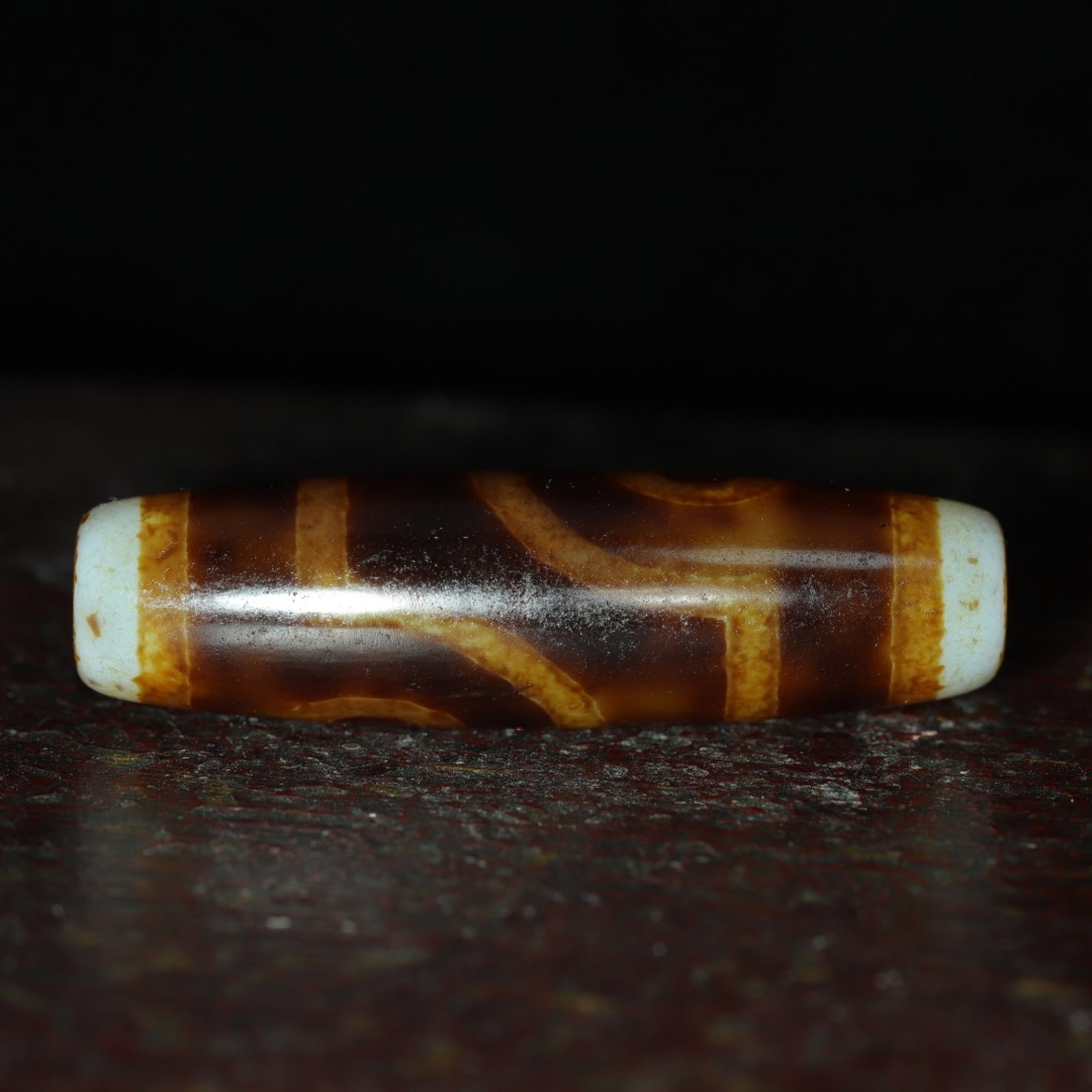 An Exquisite Two Eyes Dzi Bead Pendant - 6