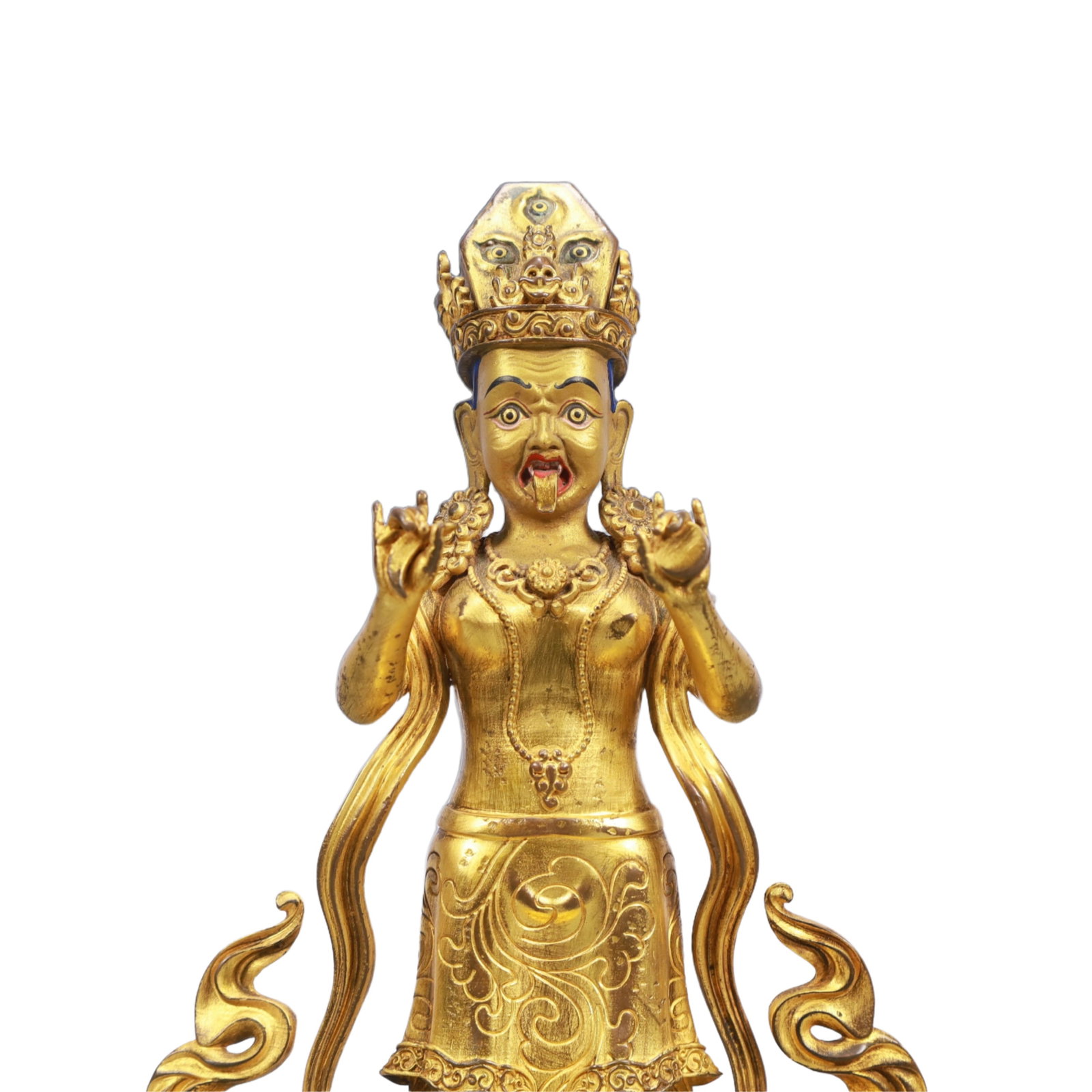 A Solemn Gilt Bronze Statue of Bodhisattva - 2