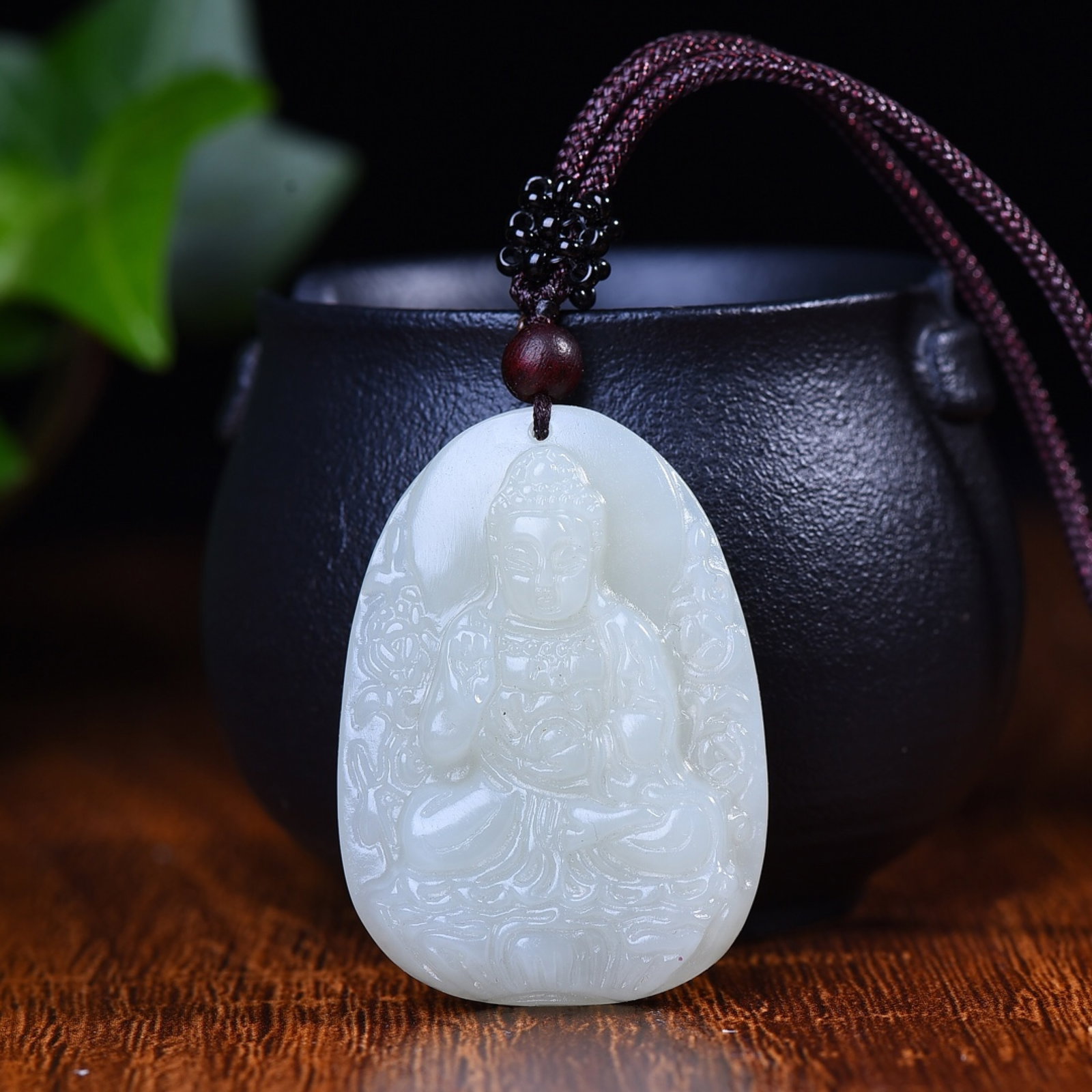 An Exquisite White Jade Bodhisattva Pattern Pendant: Estimated Value:400-800 An Exquisite White Jade Bodhisattva Pattern Pendant,Size:30mmx48mm