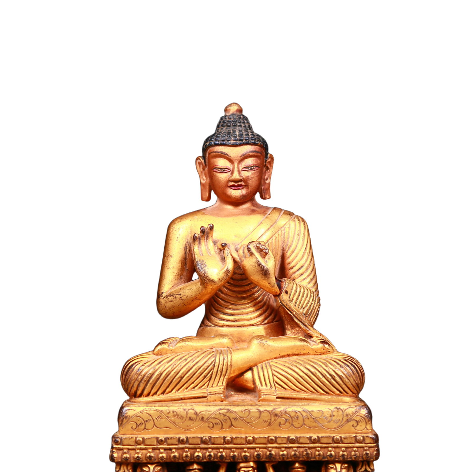An exquisite gilt bronze statue of Sakyamuni - 2