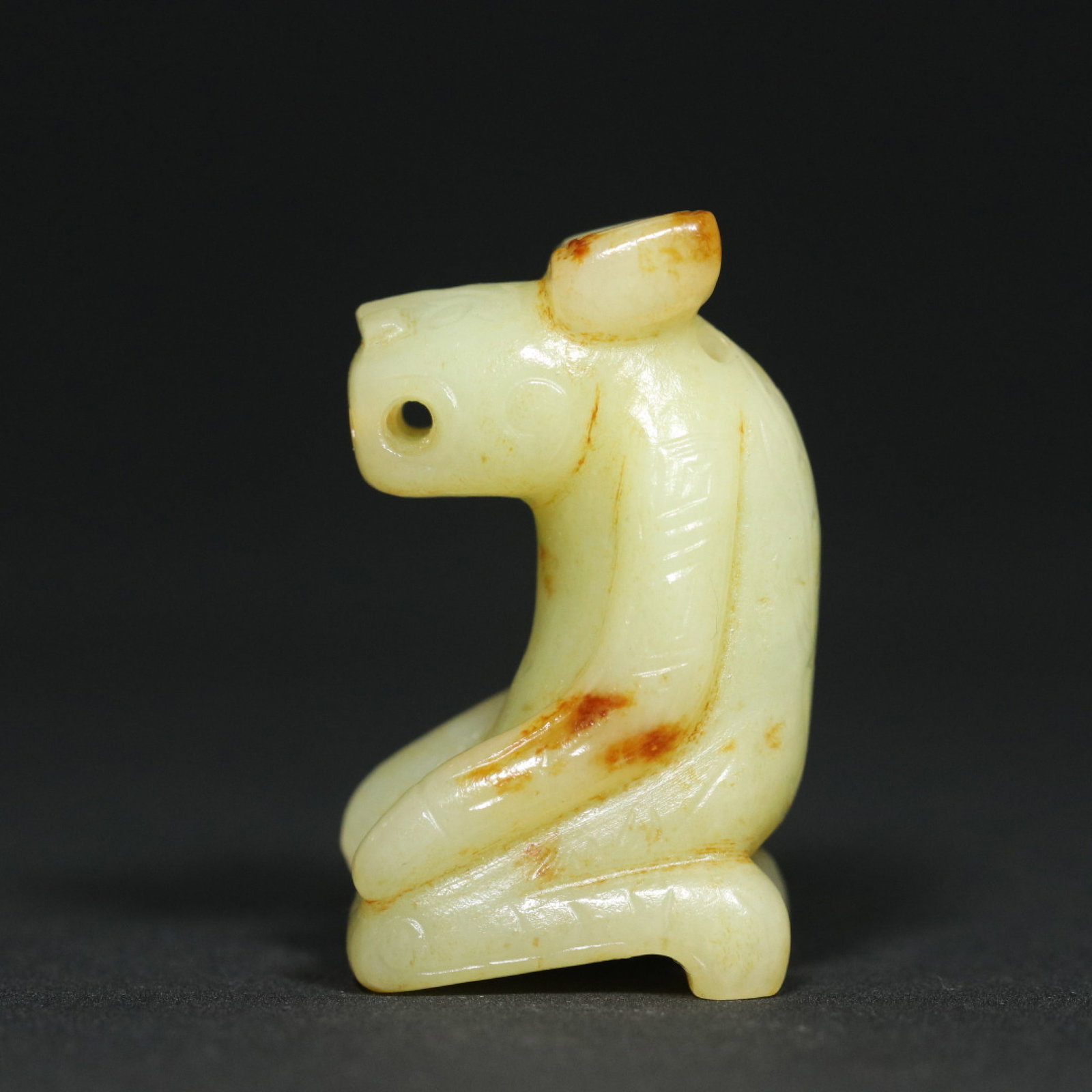 An Exquisite White Jade Bear Pendant - 5