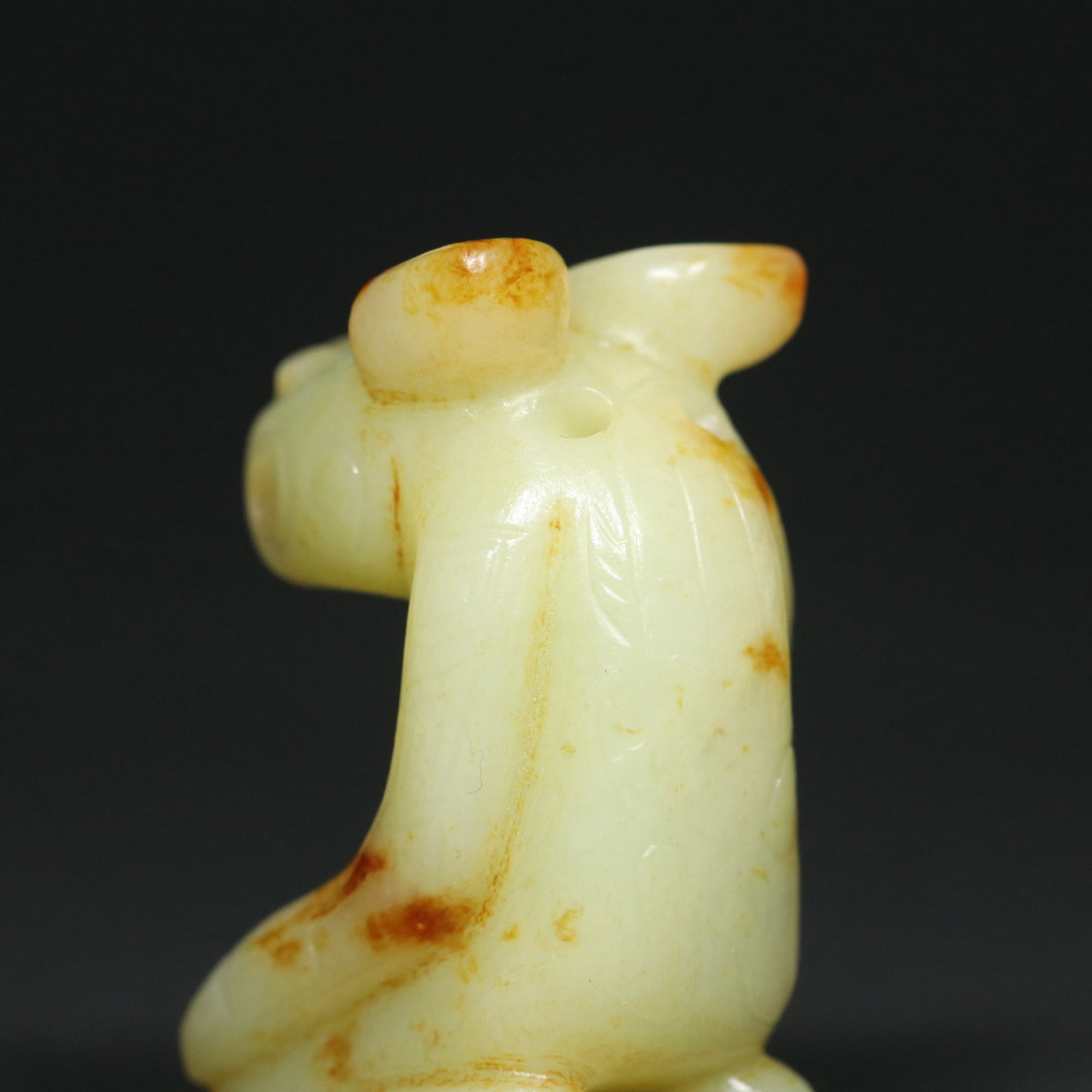 An Exquisite White Jade Bear Pendant - 6