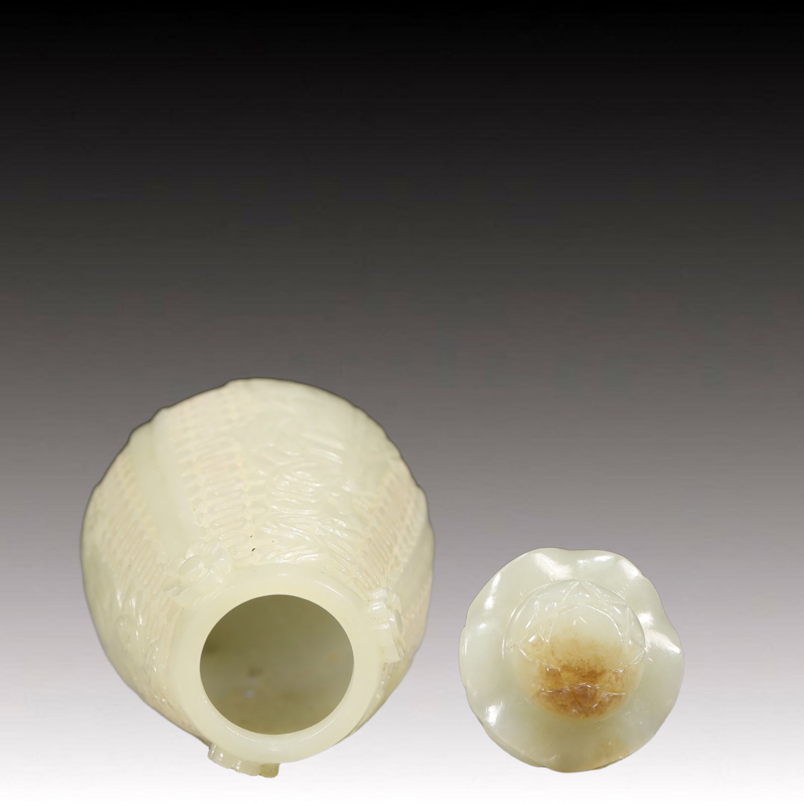An Exquisite White Jade Figure Pattern Censer - 4