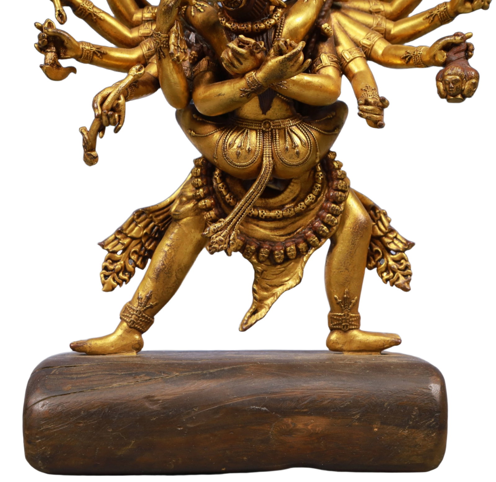 A Solemn Gilt Bronze Statue of Marici - 3