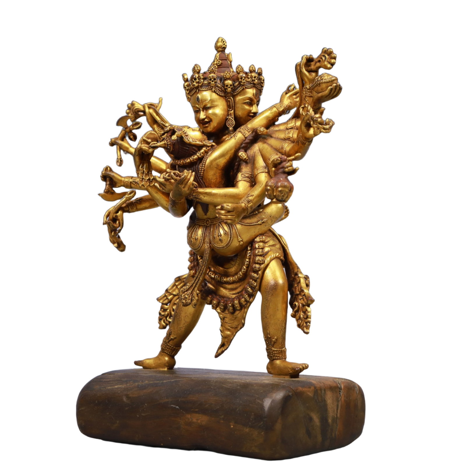 A Solemn Gilt Bronze Statue of Marici - 4