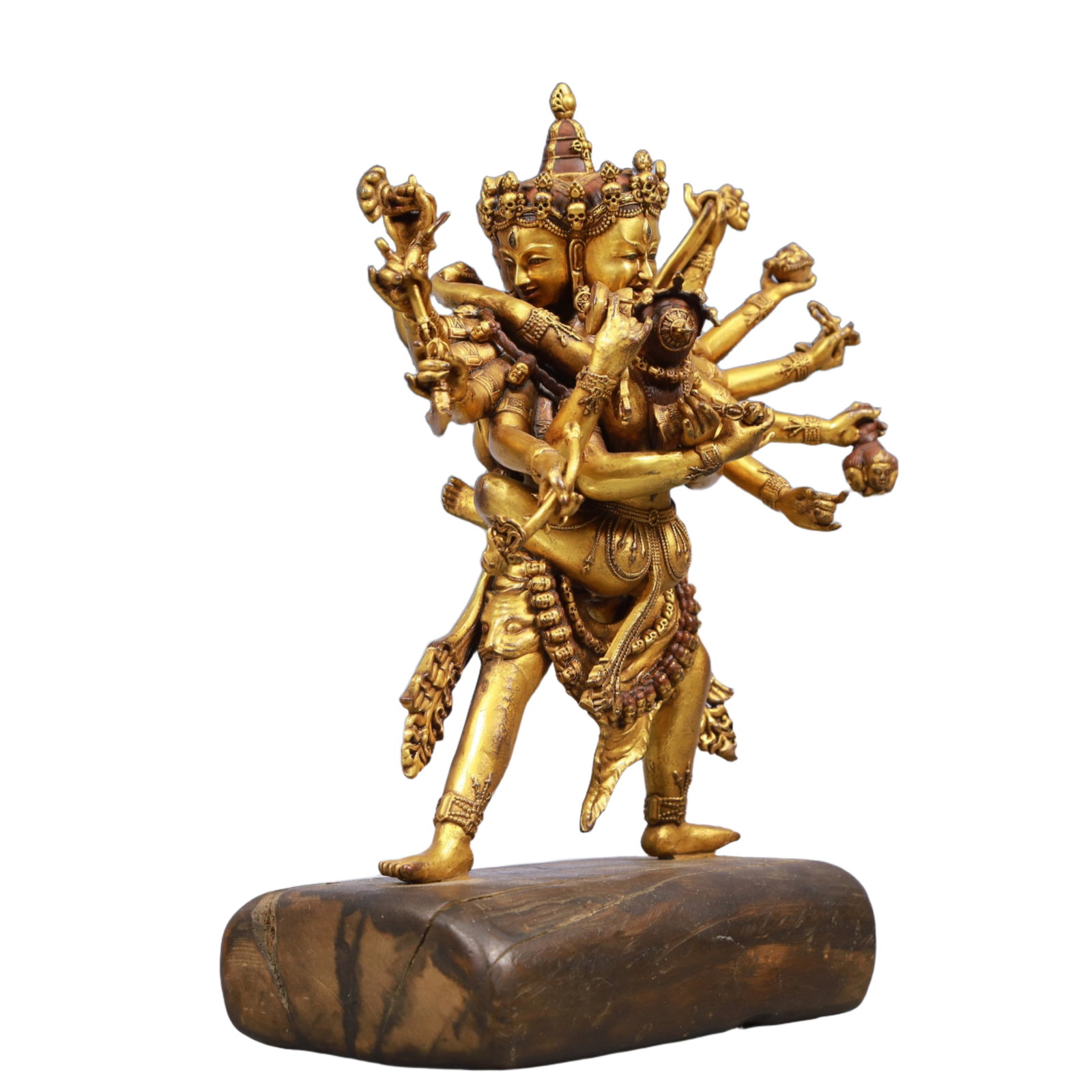 A Solemn Gilt Bronze Statue of Marici - 6
