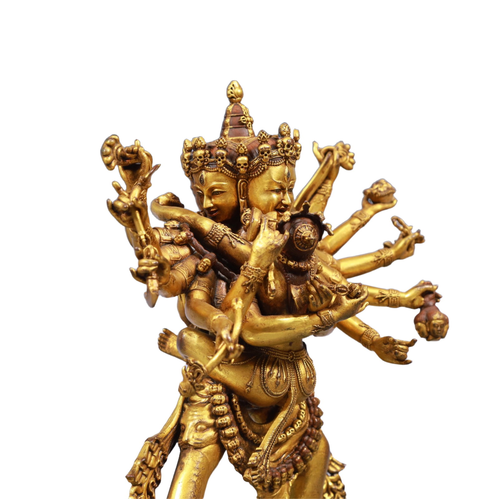 A Solemn Gilt Bronze Statue of Marici - 7