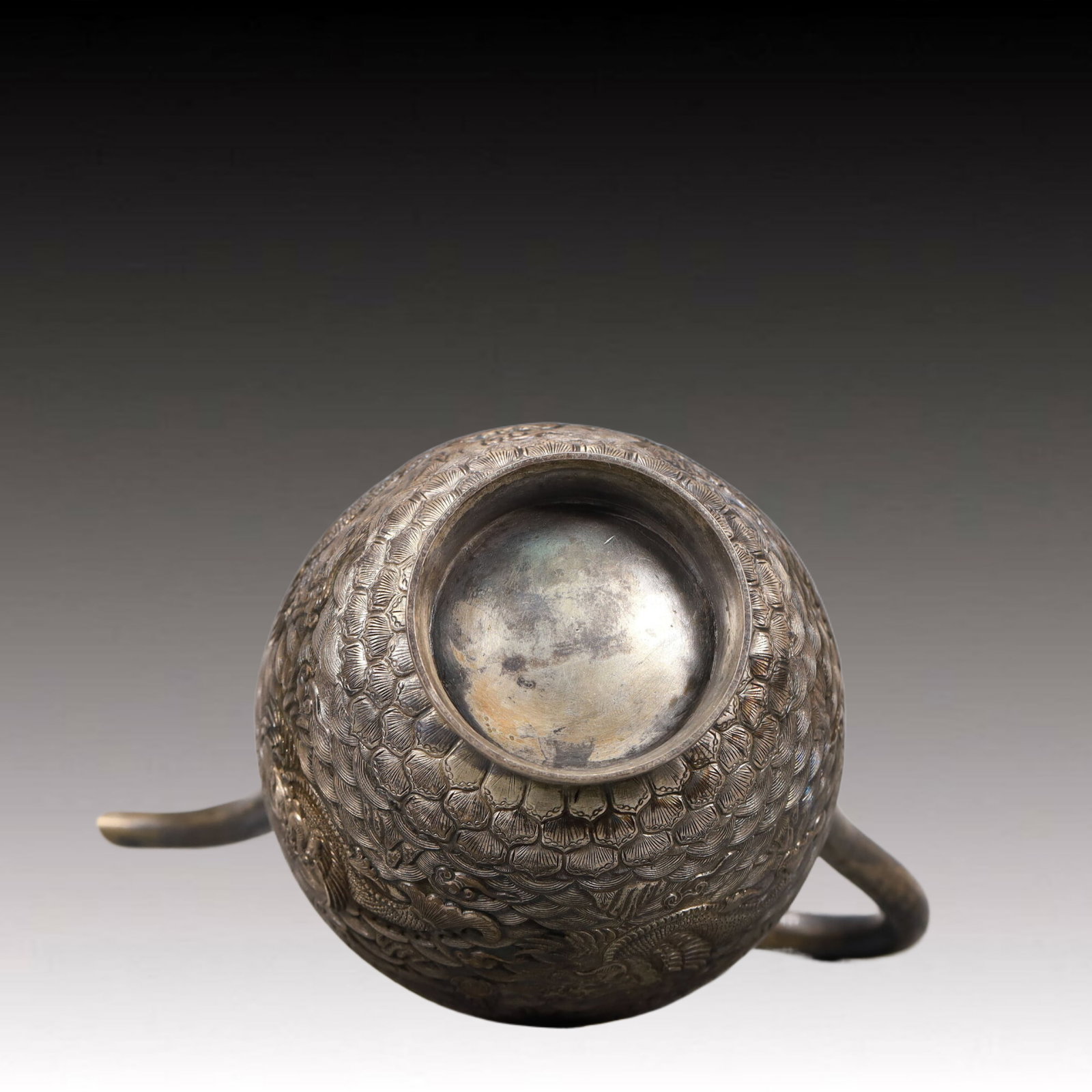 A Precious Silver 'Auspicious Beast& Ocean' Ewer - 13