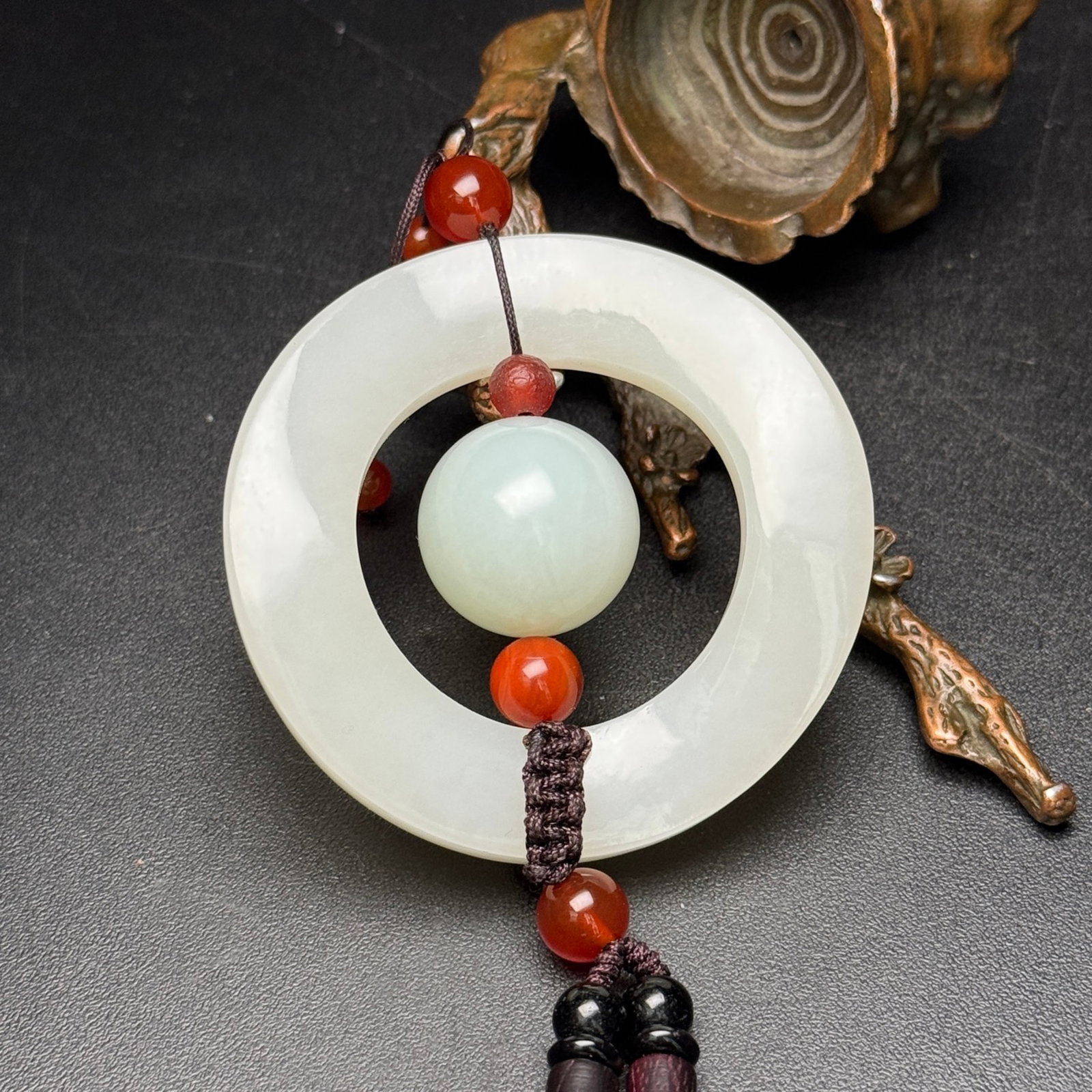 An Exquisite White Jade Pendant - 2