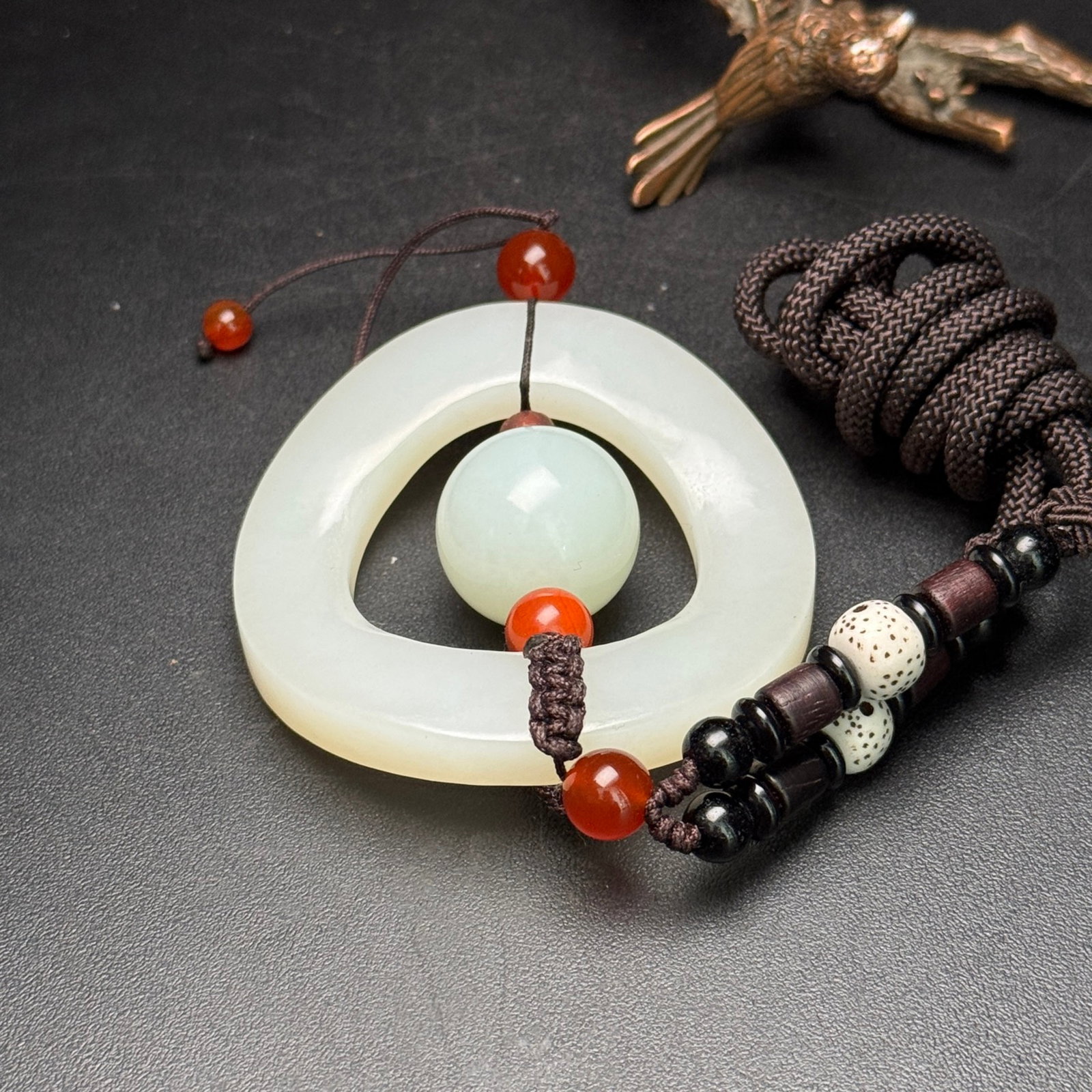 An Exquisite White Jade Pendant - 6