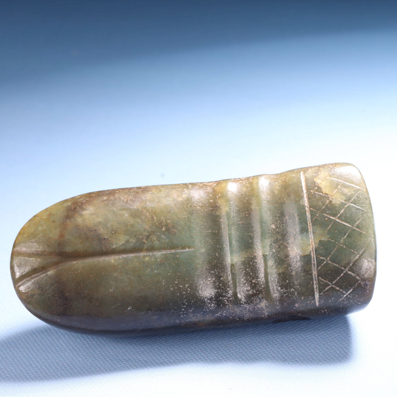 An Archaic Hongshan Culture Greenish Jade Ornament - 3