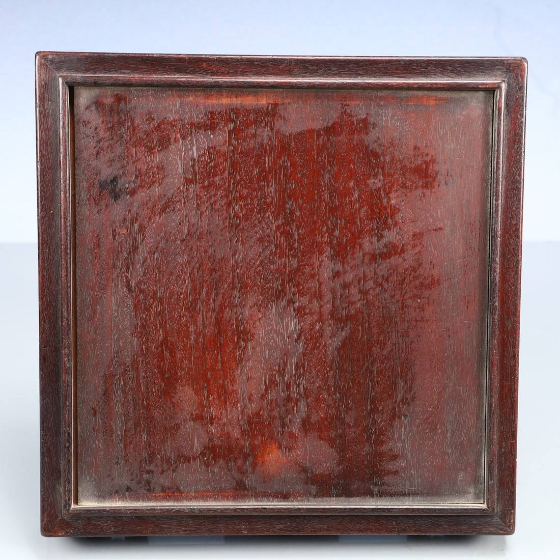 An Exquisite Zitanwood Landscape and Figure Pattern Seal Box - 9