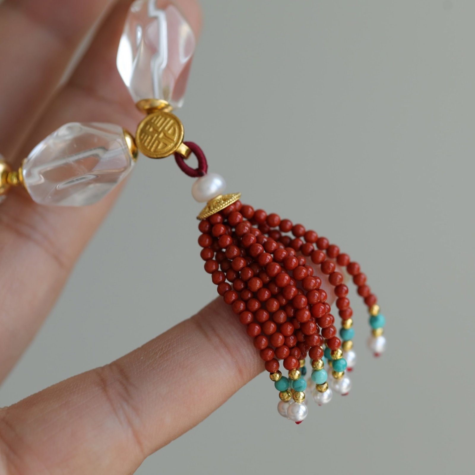 An Exquisite Crystal Bracelets,With Agate - 5
