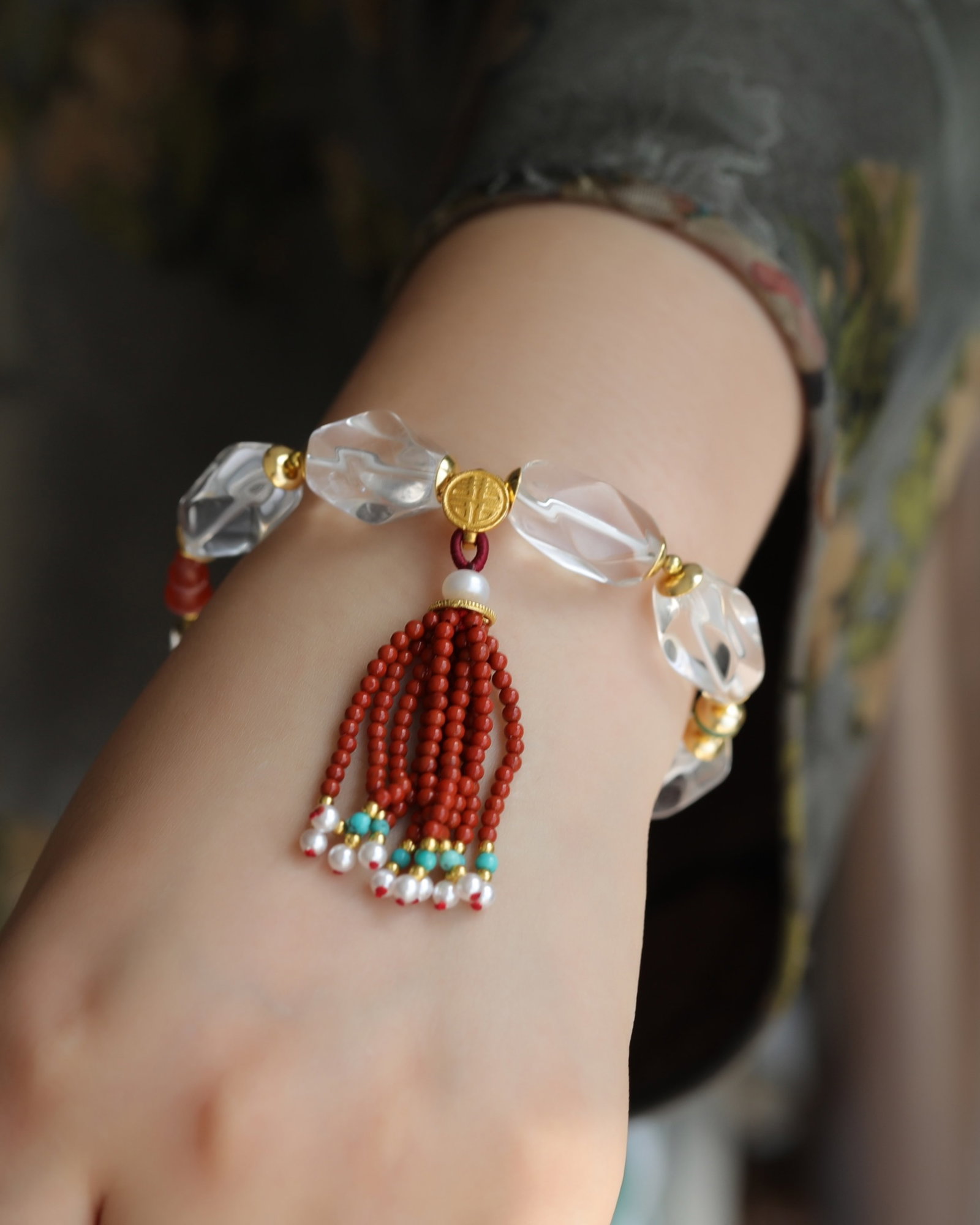 An Exquisite Crystal Bracelets,With Agate - 7