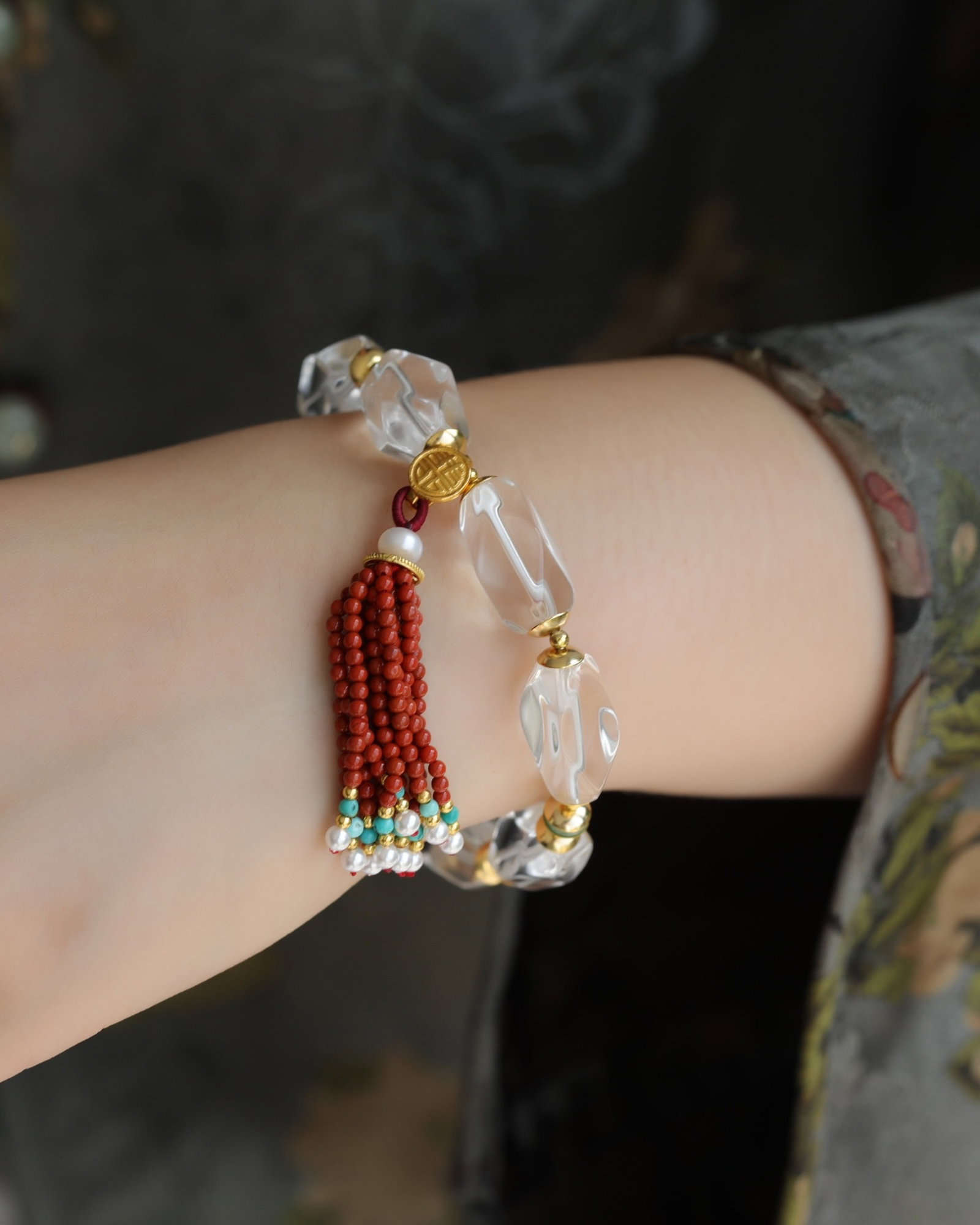 An Exquisite Crystal Bracelets,With Agate - 8