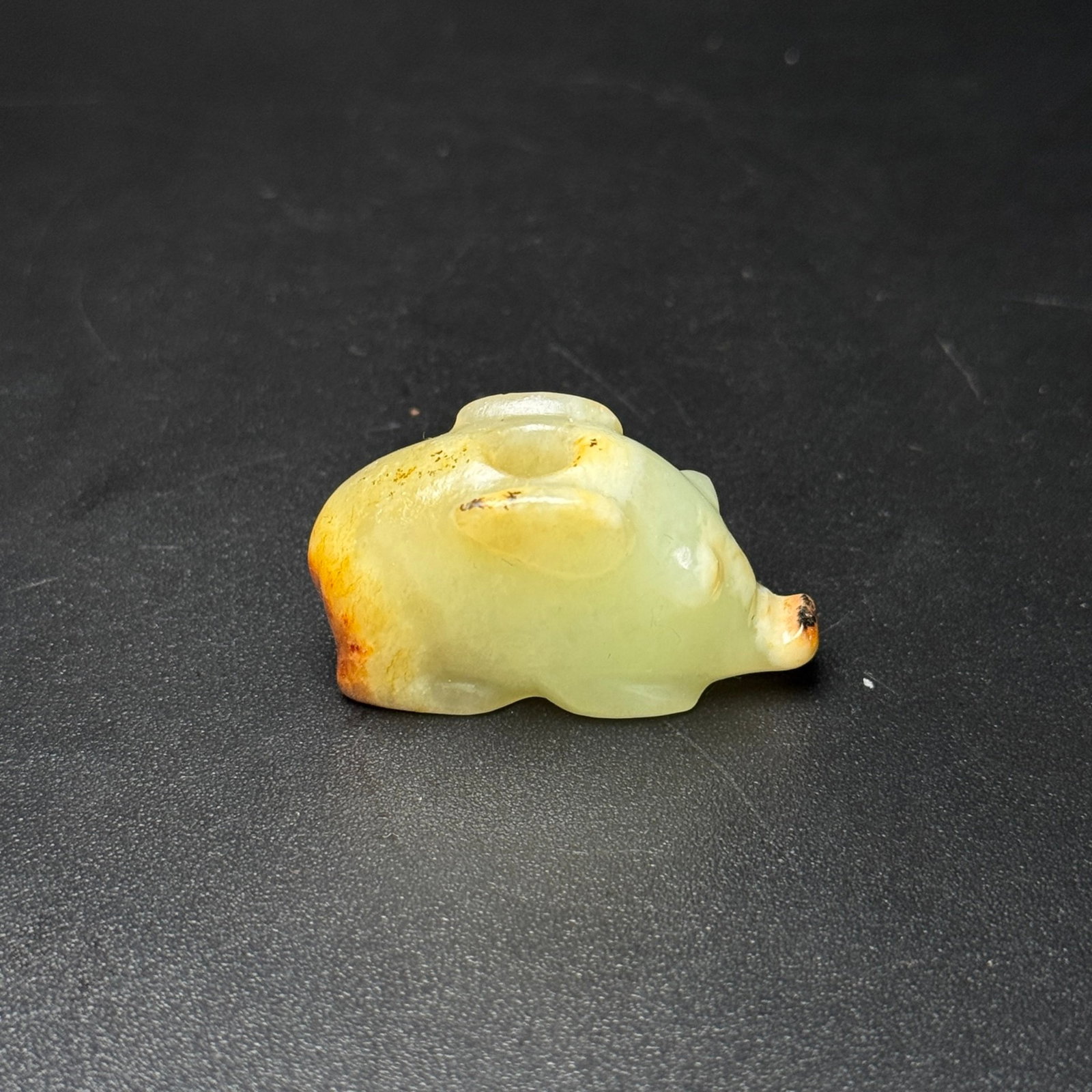 An Exquisite White Jade Pig Pendant - 4