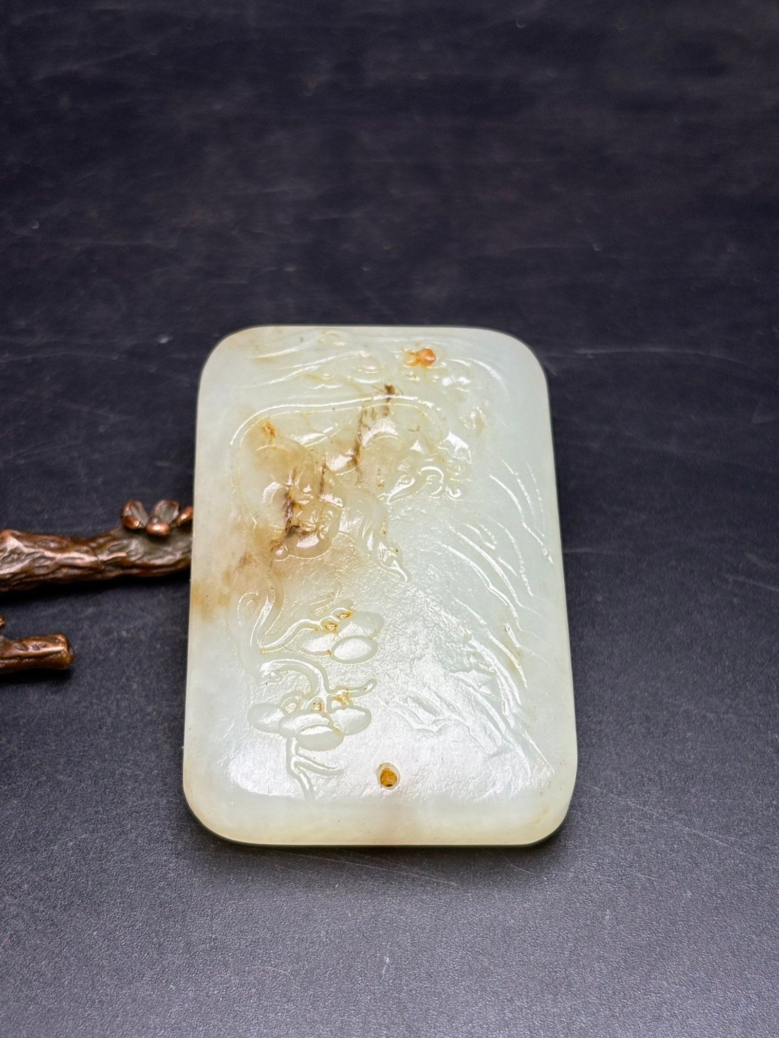An Exquisite White Jade Landscape and Figure Pattern Pendant - 6