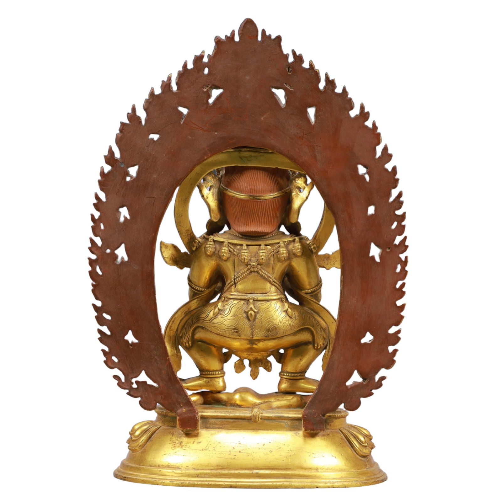 A Solemn Gilt Bronze Statue of Mammon - 8