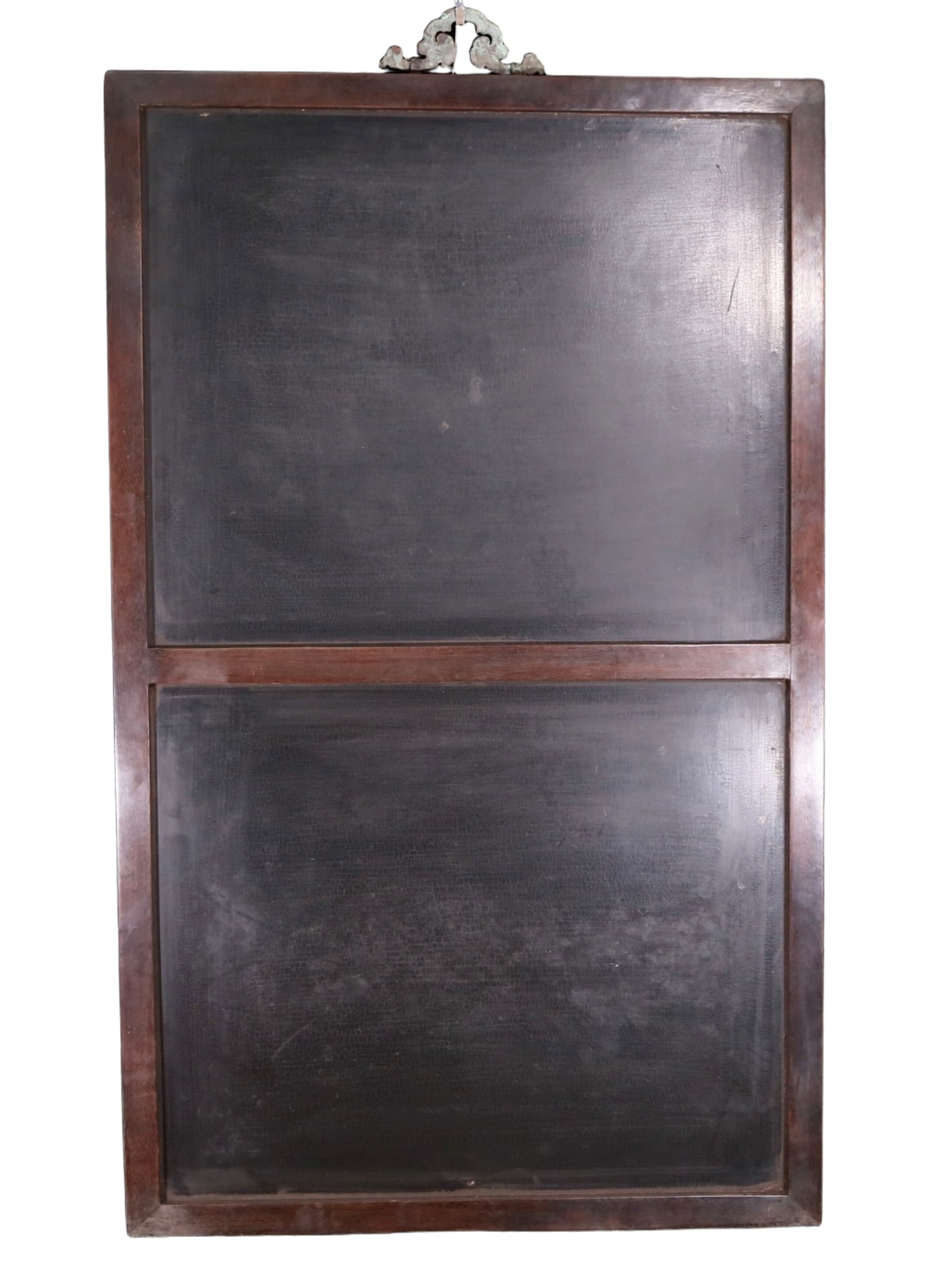 An exquisite zitanwood painted and painted hanging screen with inlaid gems and landscapes, flower... - 5