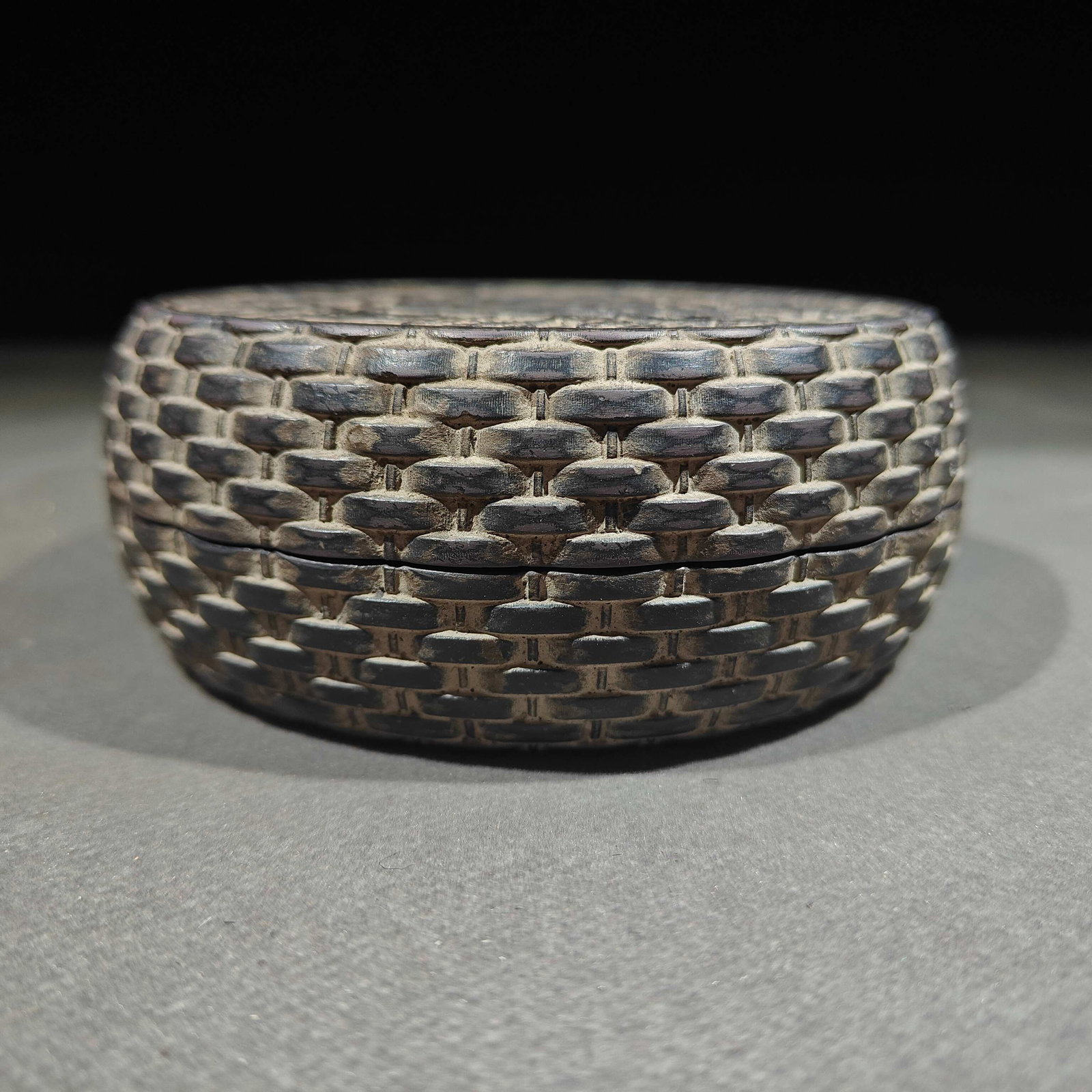 An Exquisite Bats and Peach Pattern Inkstone - 5
