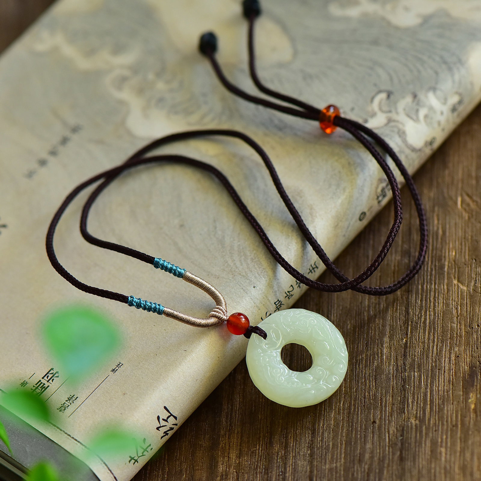 An Exquisite Greenish Jade Auspicious Beast Pendant - 4