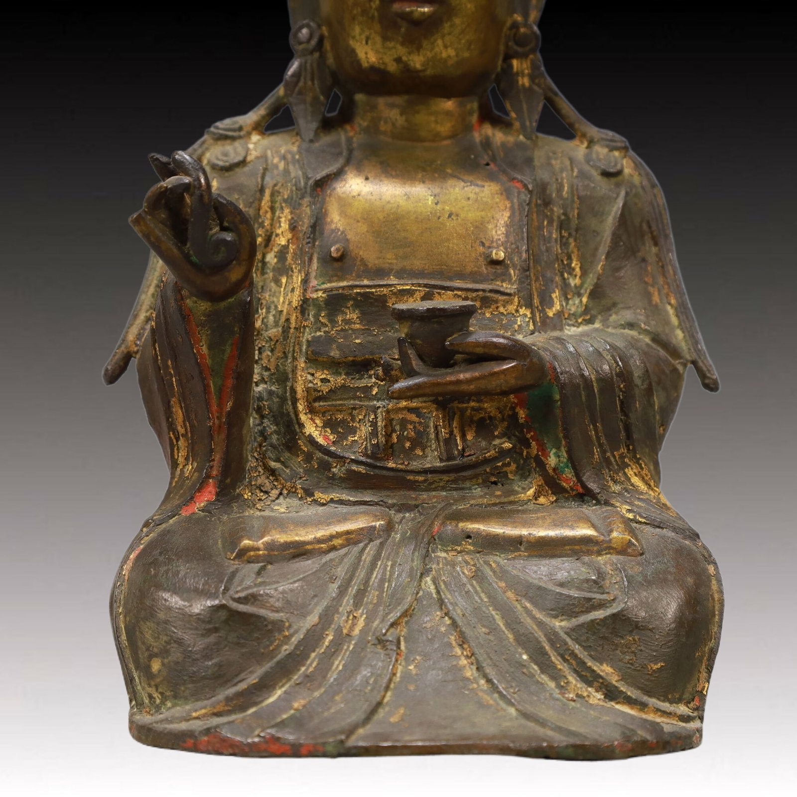 An Excellent Gilt-Bronze Figure Of Guanyin - 3