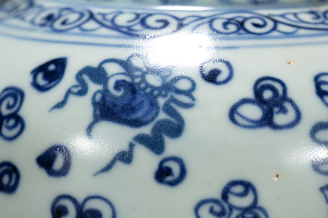 An Exquisite Blue and White Beast Pattern Jar - 4