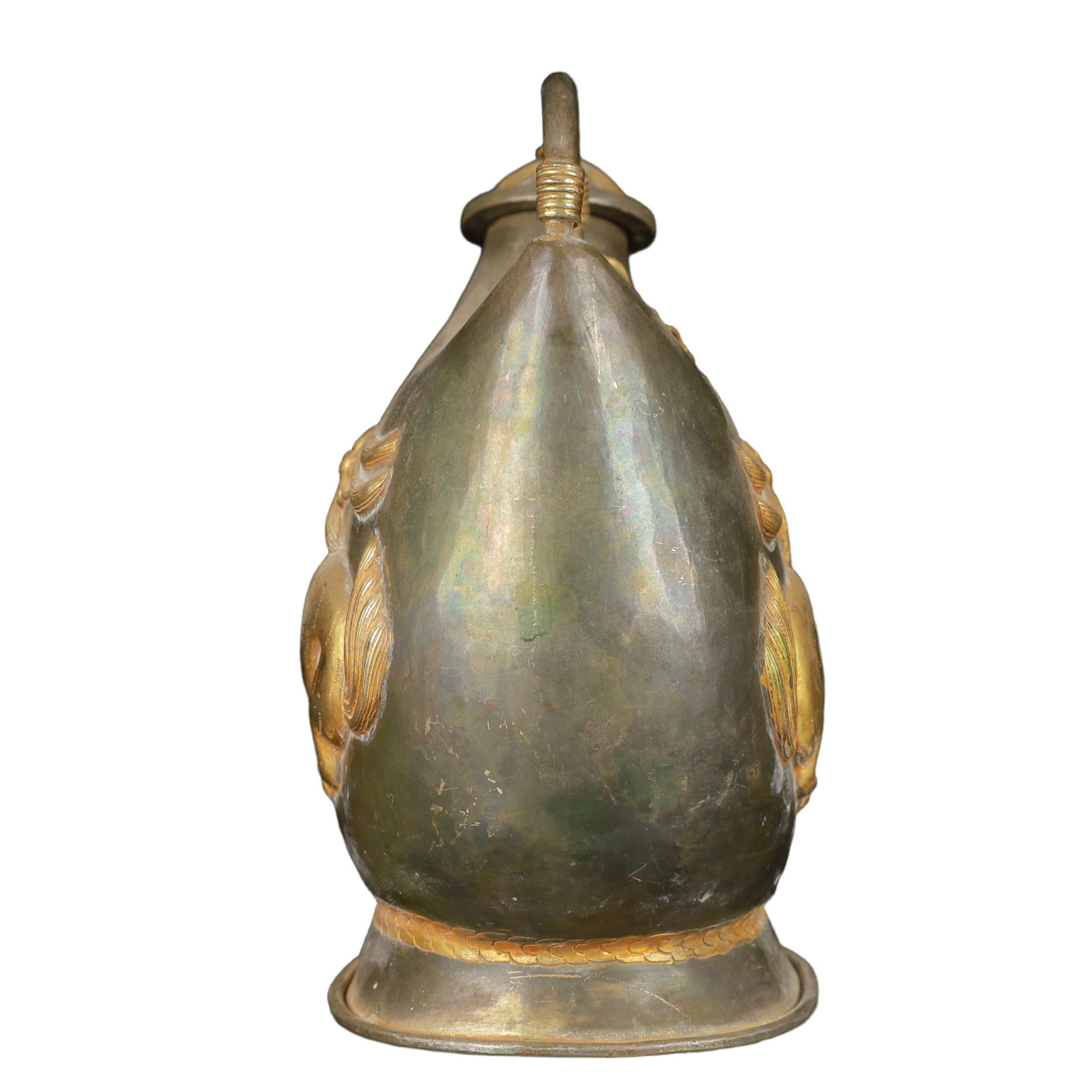 An Exquisite Gilt Silver Horse Pattern Ewer - 9