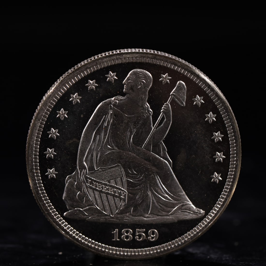 USA One Dollar 1859 Coin (1 of 2)