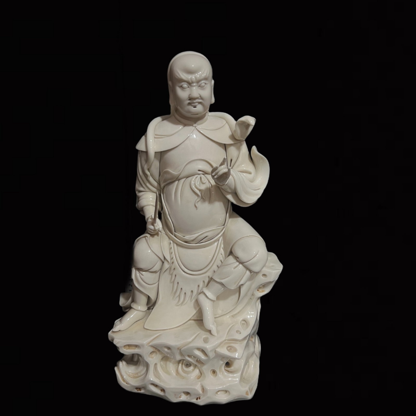 A Solemn Blance-De-Chine Statue of Figure (1 of 8)