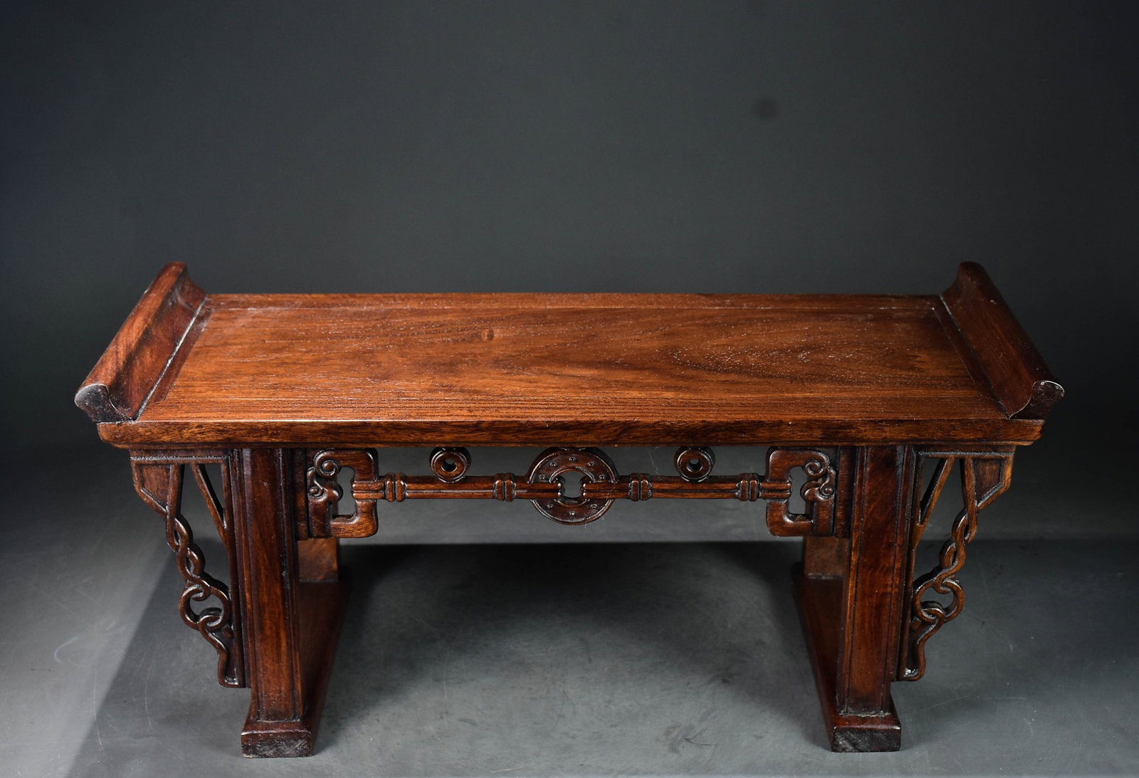 A Rare Huanghuali wood Hollow Table (1 of 9)