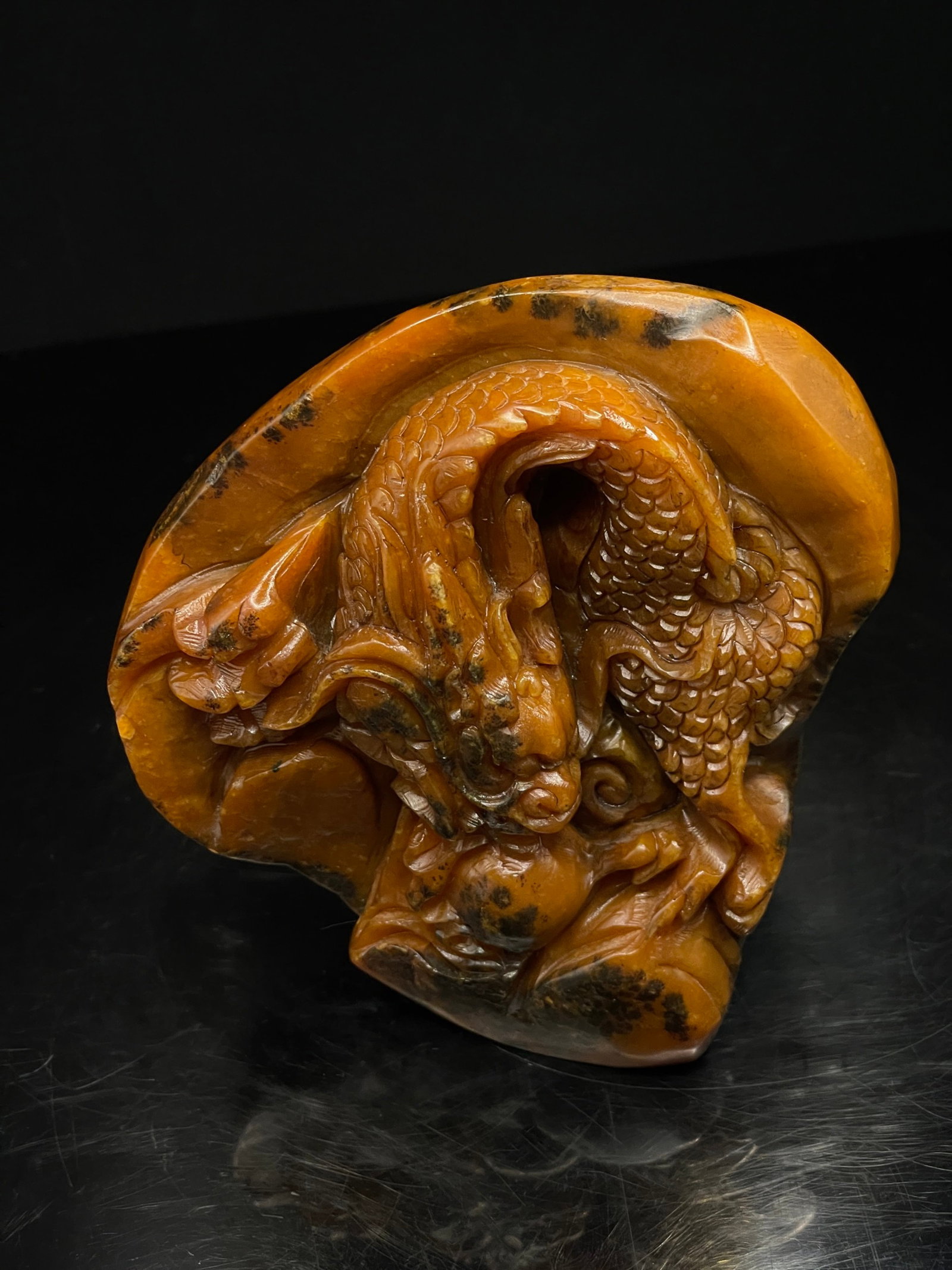 An Exquisite Shoushan Stone Dragon Pattern Seal - 7