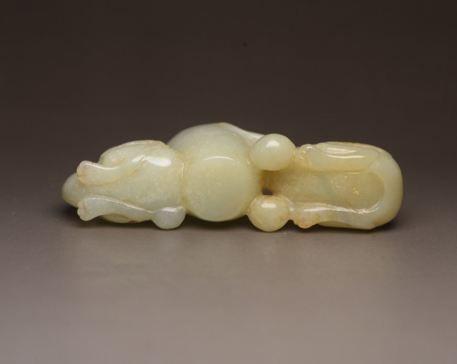 An Exquisite White Jade Beast Cup - 6