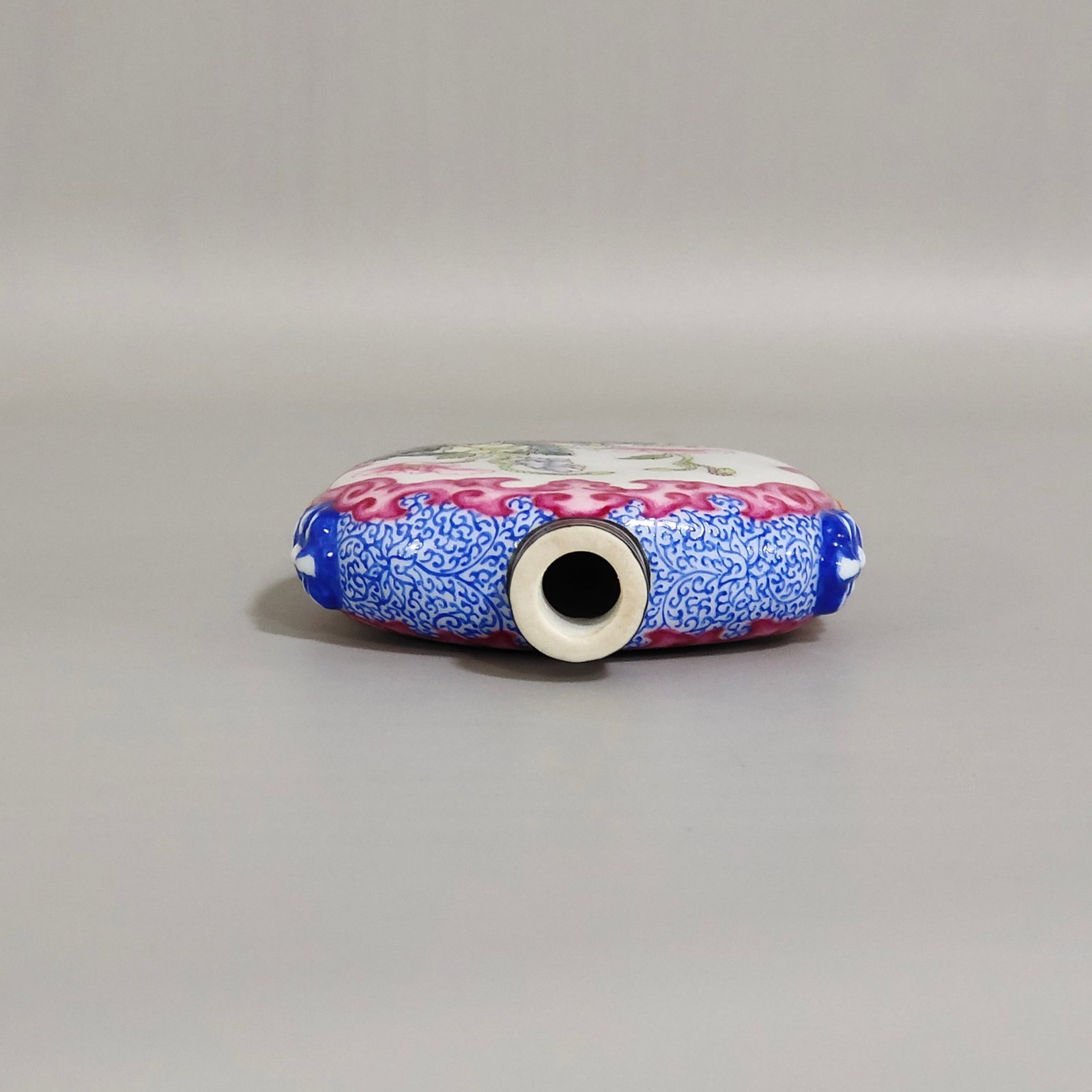 An Exquisite Enamel Flower Pattern Snuff Bottle - 6
