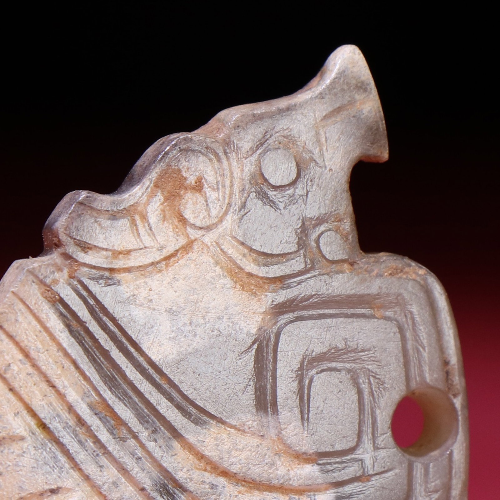 White Jade Bird Pendant - 6