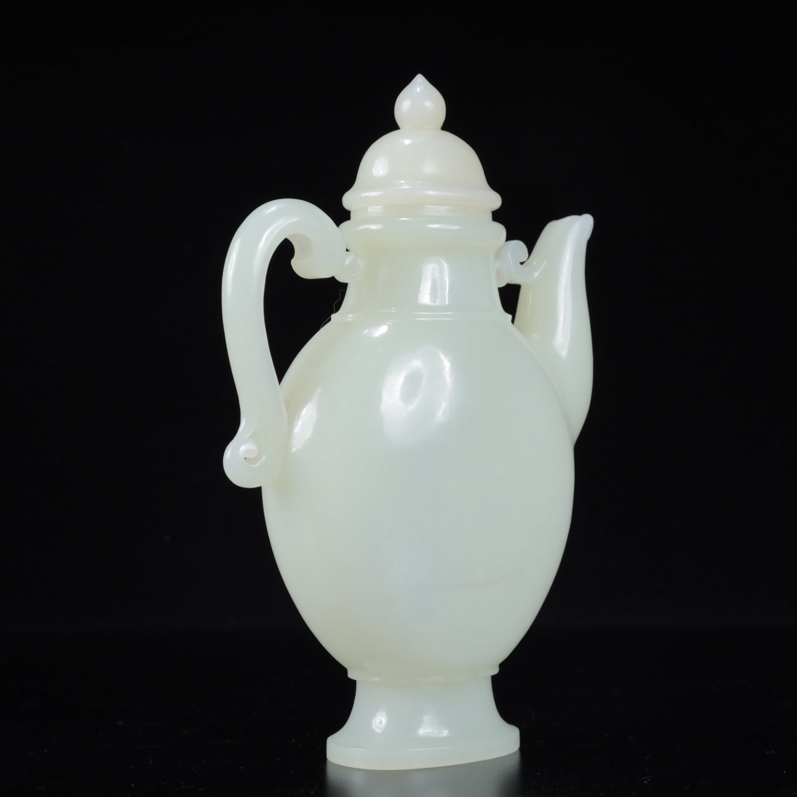 An Exquisite White Jade Teapot - 11