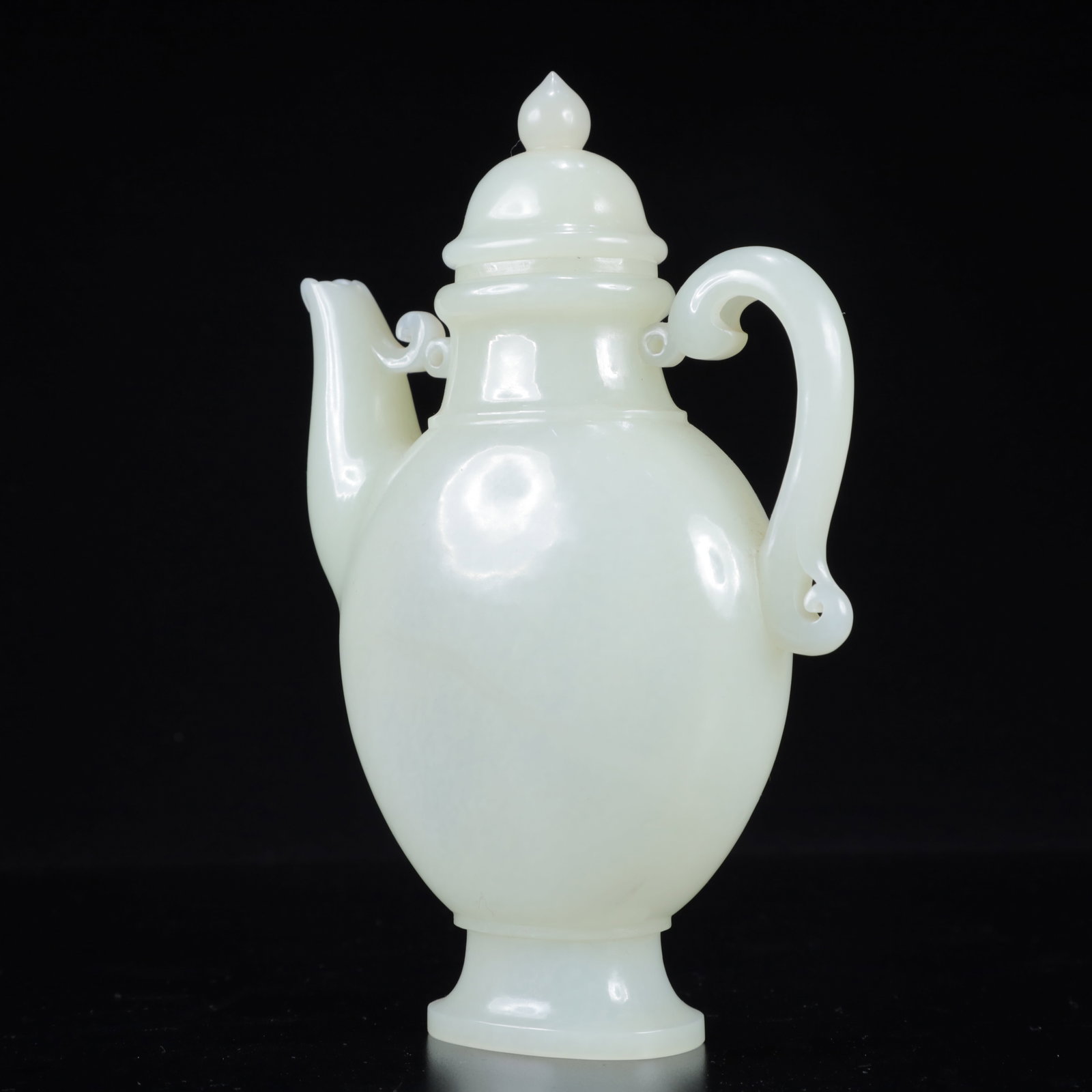An Exquisite White Jade Teapot - 12