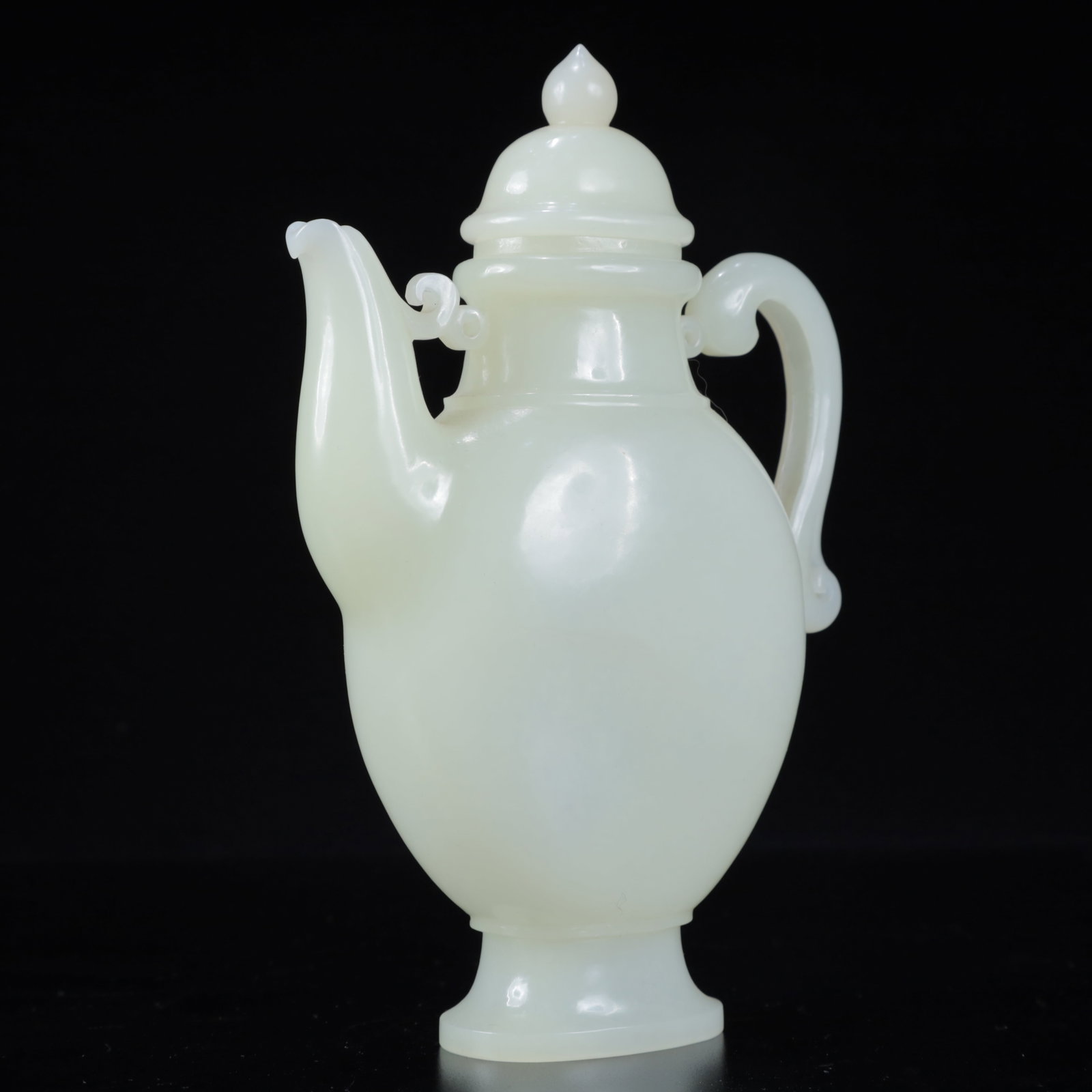 An Exquisite White Jade Teapot - 4