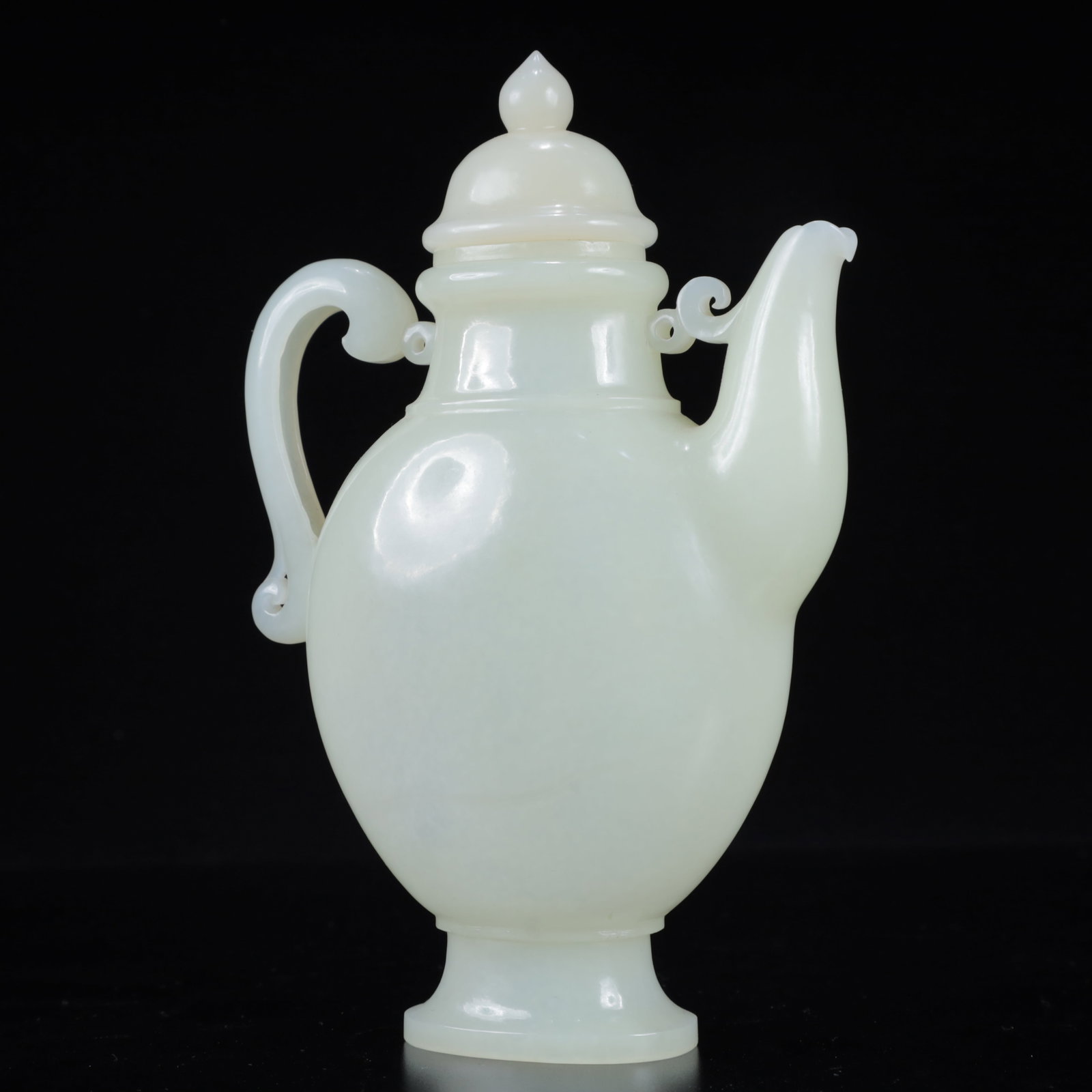 An Exquisite White Jade Teapot - 7