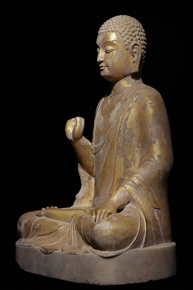 An Exquisite Marble Buddha Statue - 3