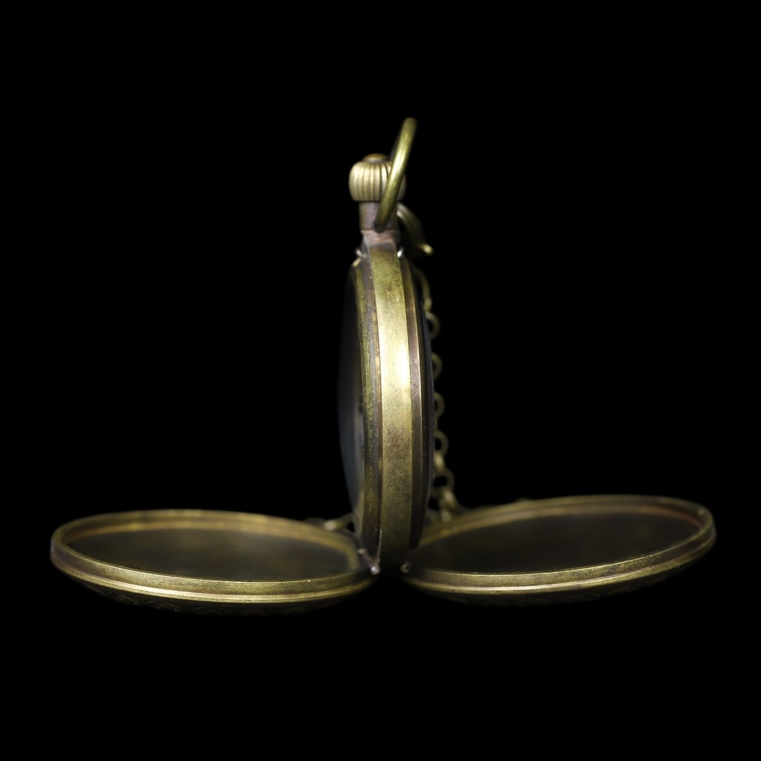 An Exquisite Bronze Deer Pattern Pocket watch - 5