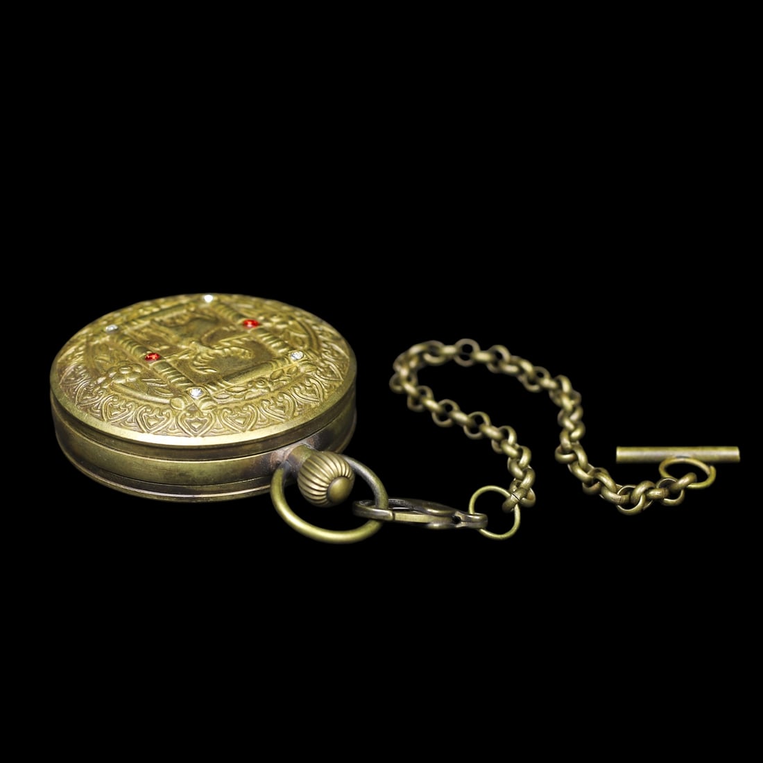 An Exquisite Bronze Deer Pattern Pocket watch - 8