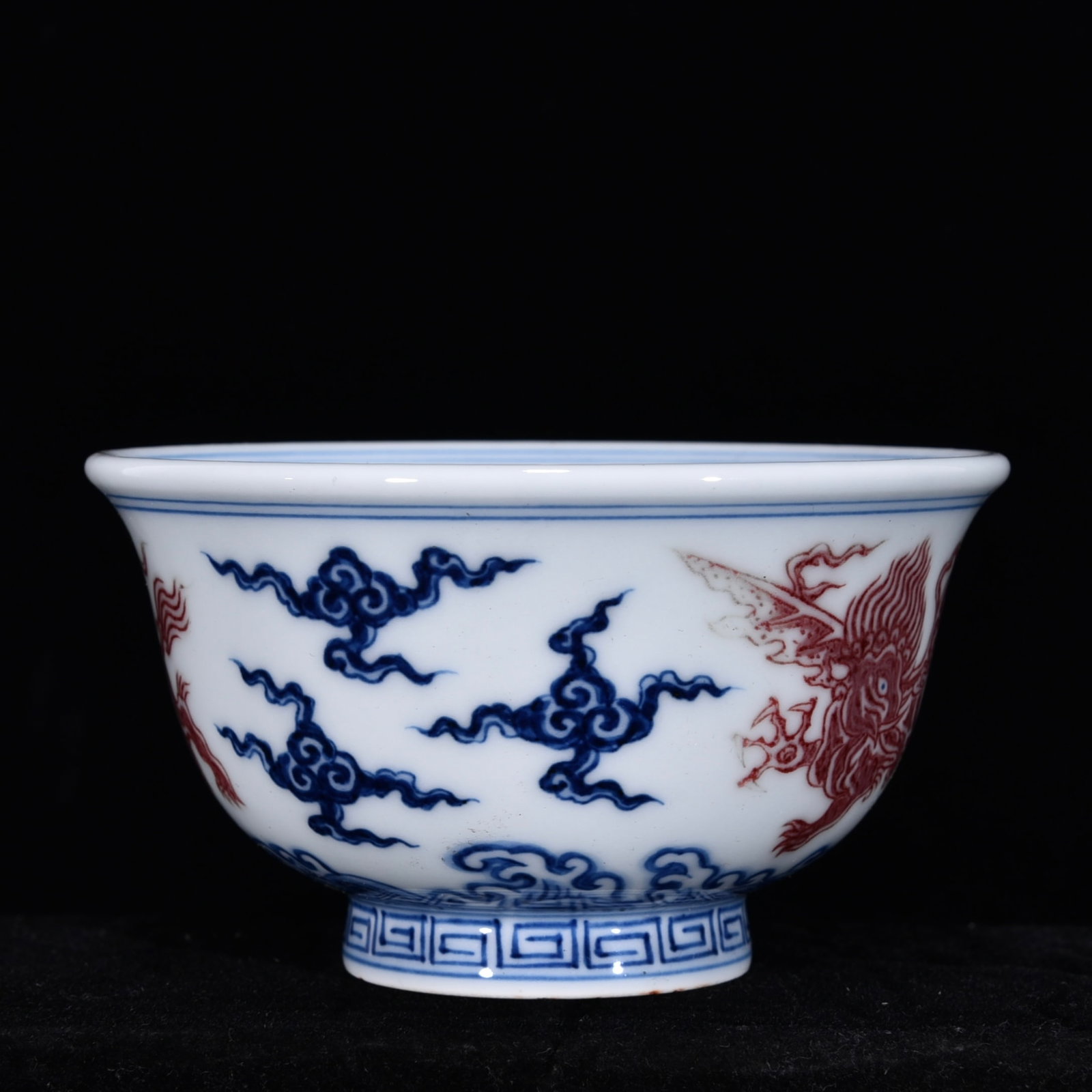 An Exquisite Underglaze-Red Kylin Pattern Cup - 3