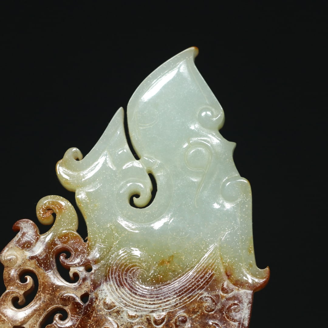An Exquisite White Jade Dragon Pattern Ornament - 4