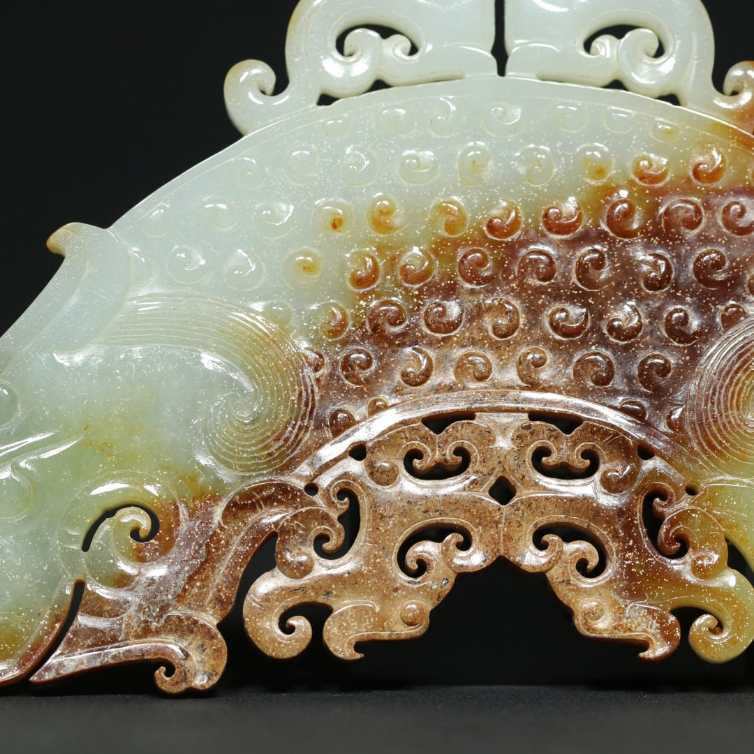 An Exquisite White Jade Dragon Pattern Ornament - 5
